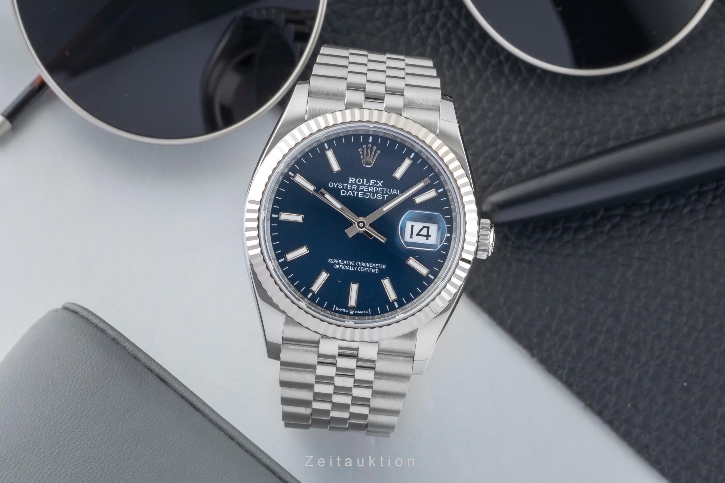 Rolex Datejust acero / oro blanco automático reloj para caballeros 126234  [2601841]