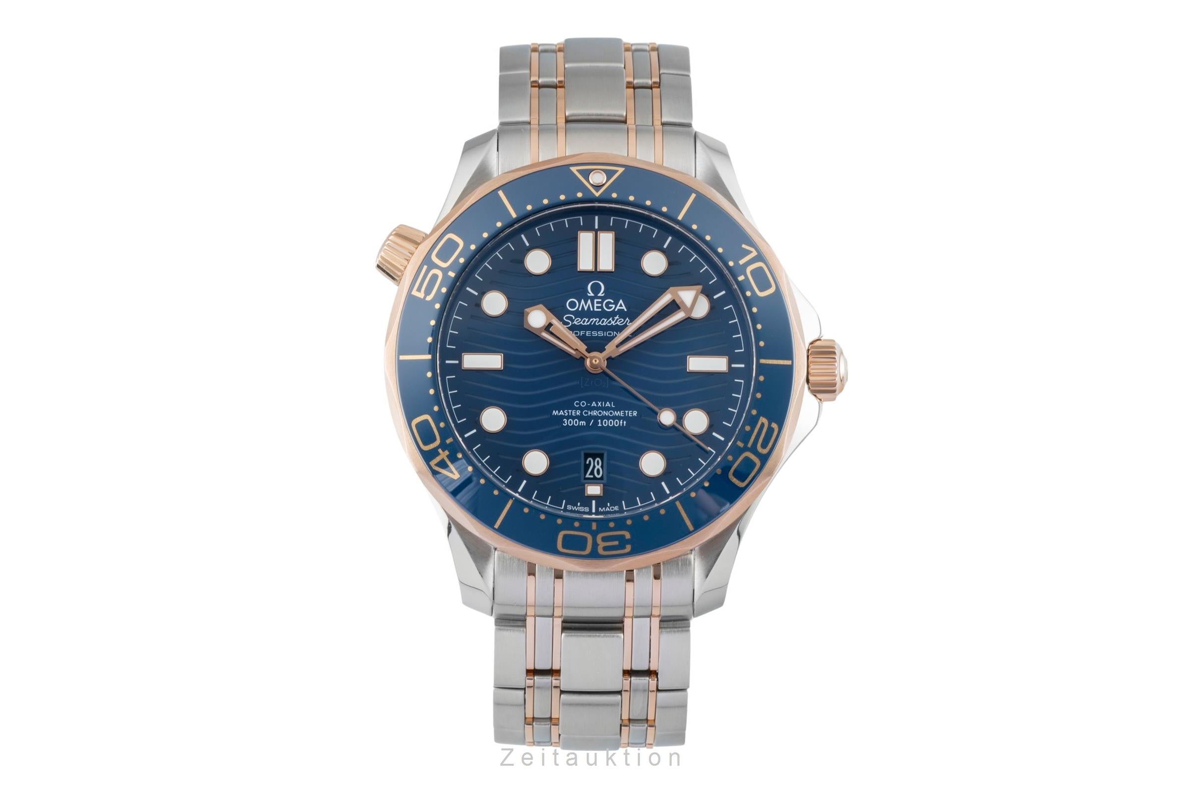 Omega Seamaster steel / gold automatic men's watch 210.20.42.20.03.002 LP: 13800EUR  [2601842]