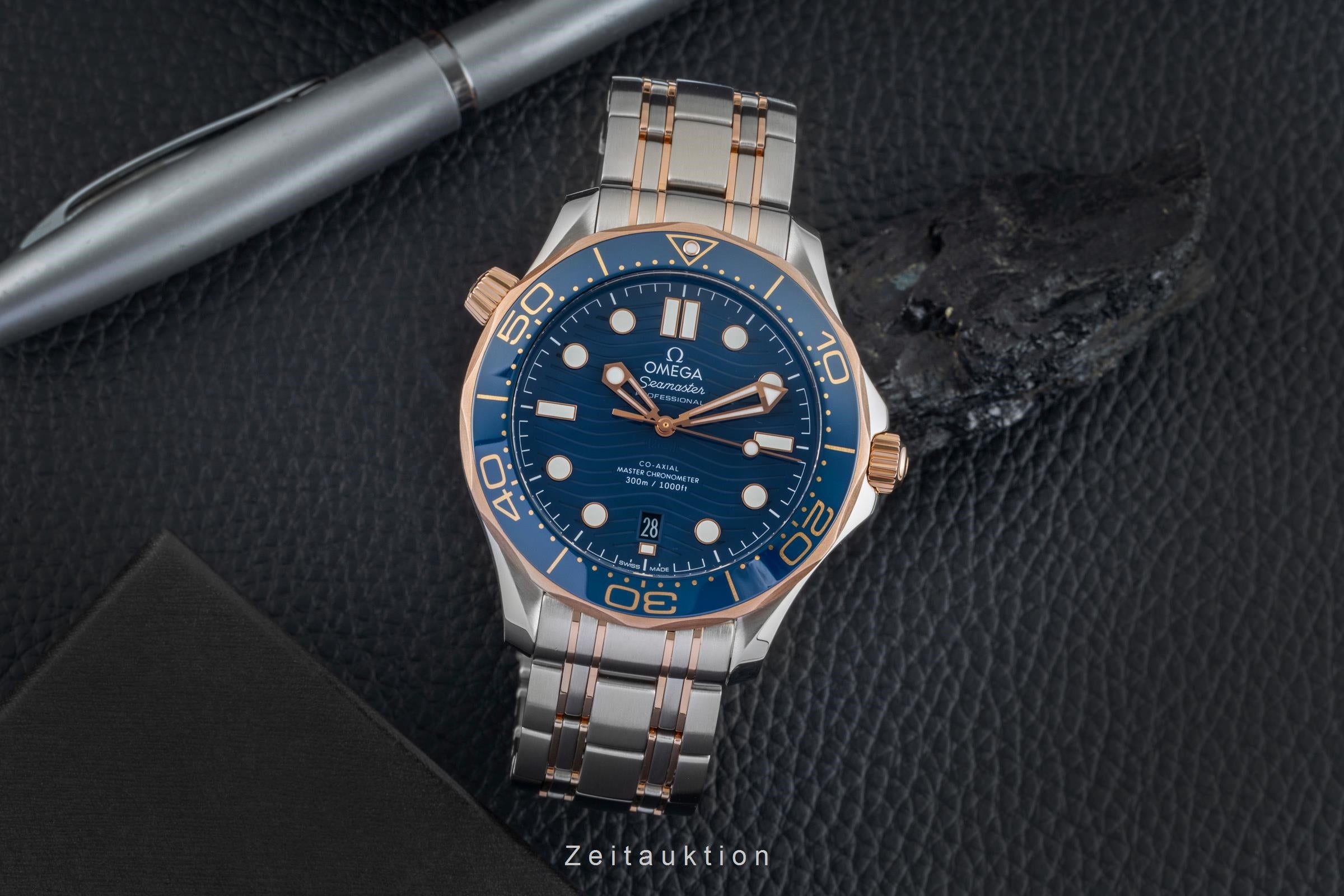 Omega Seamaster steel / gold automatic men's watch 210.20.42.20.03.002 LP: 13800EUR  [2601842]