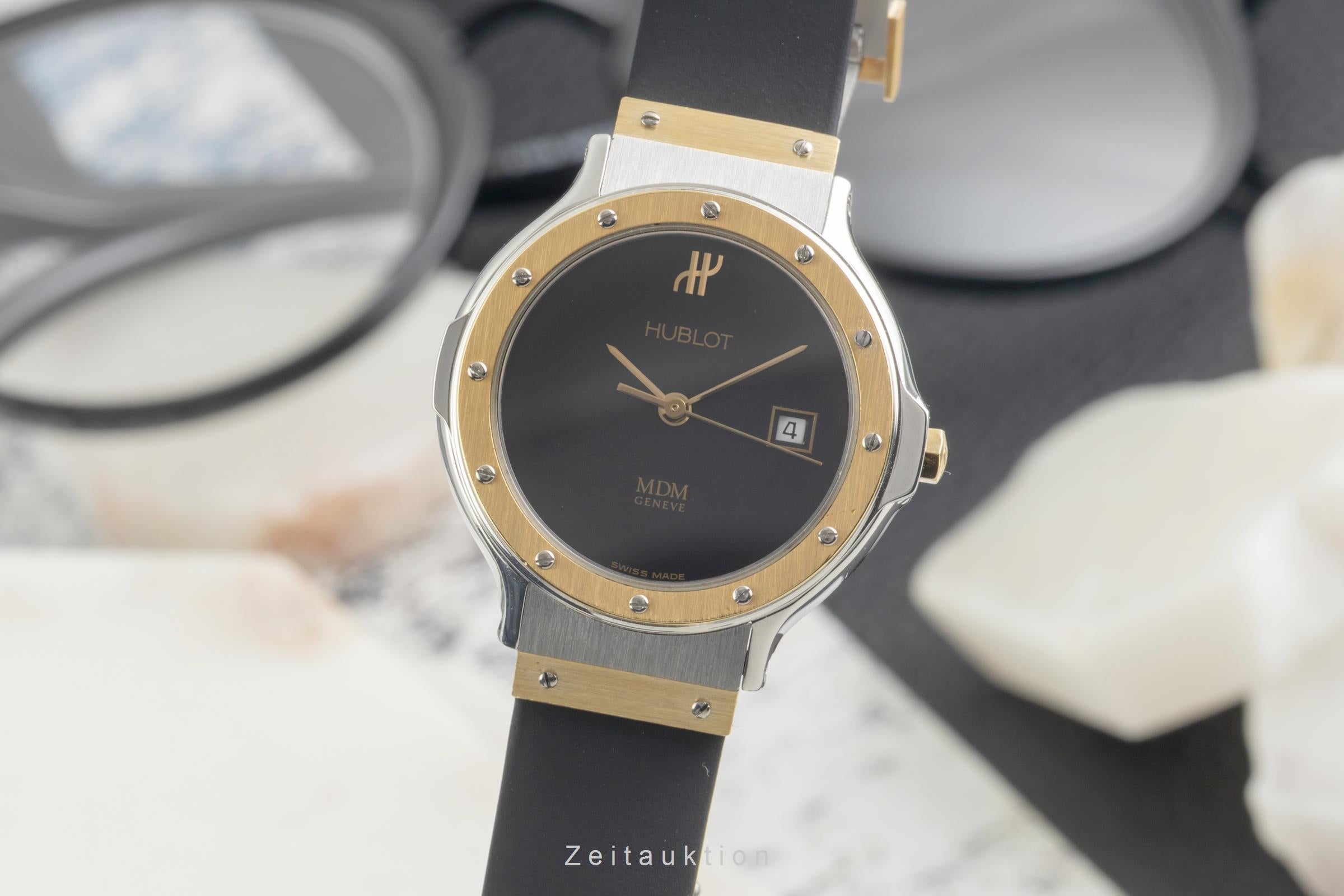 Hublot MDM acero / oro cuarzo reloj para damas  139.10.2  [2601843]
