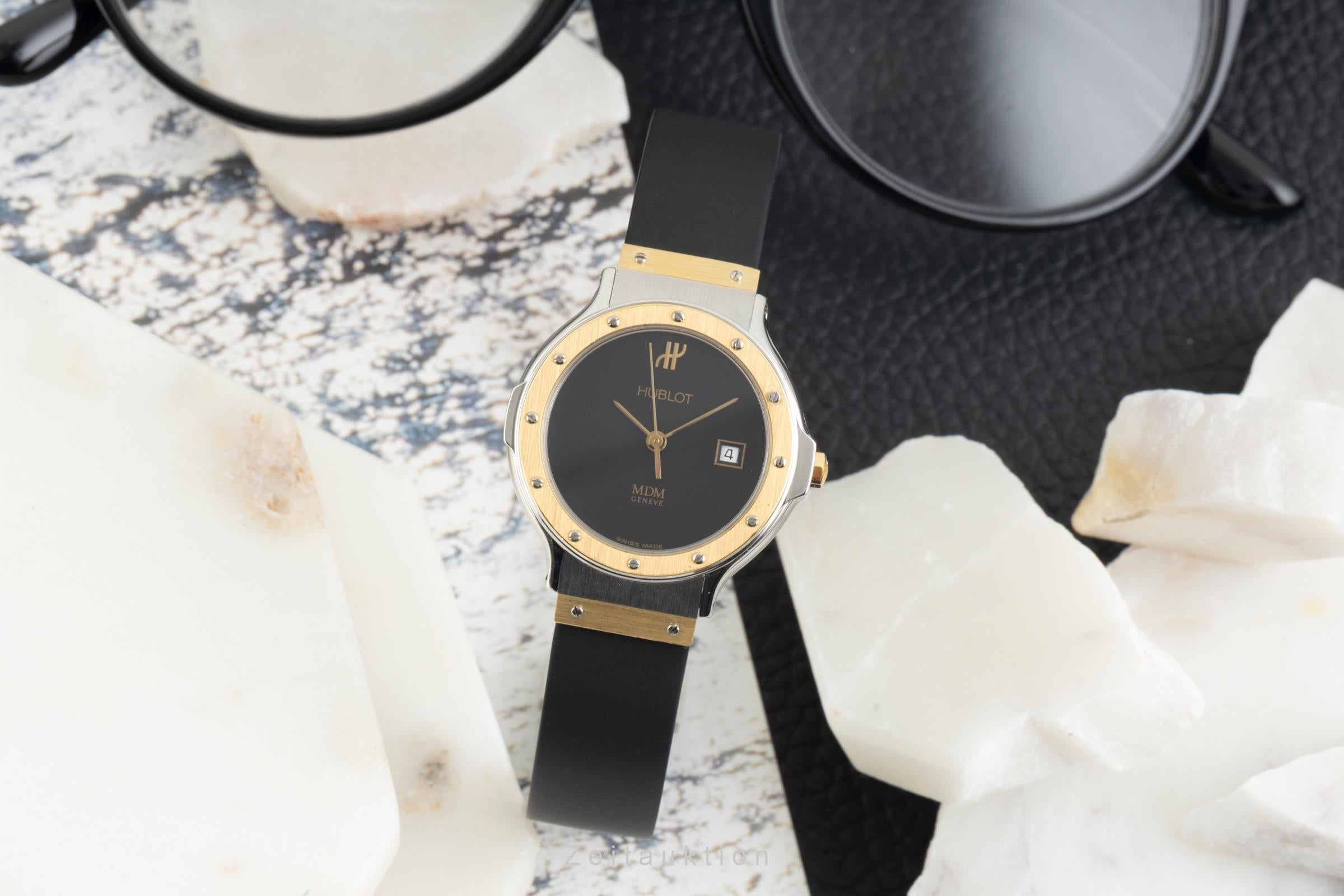 Hublot MDM acero / oro cuarzo reloj para damas  139.10.2  [2601843]