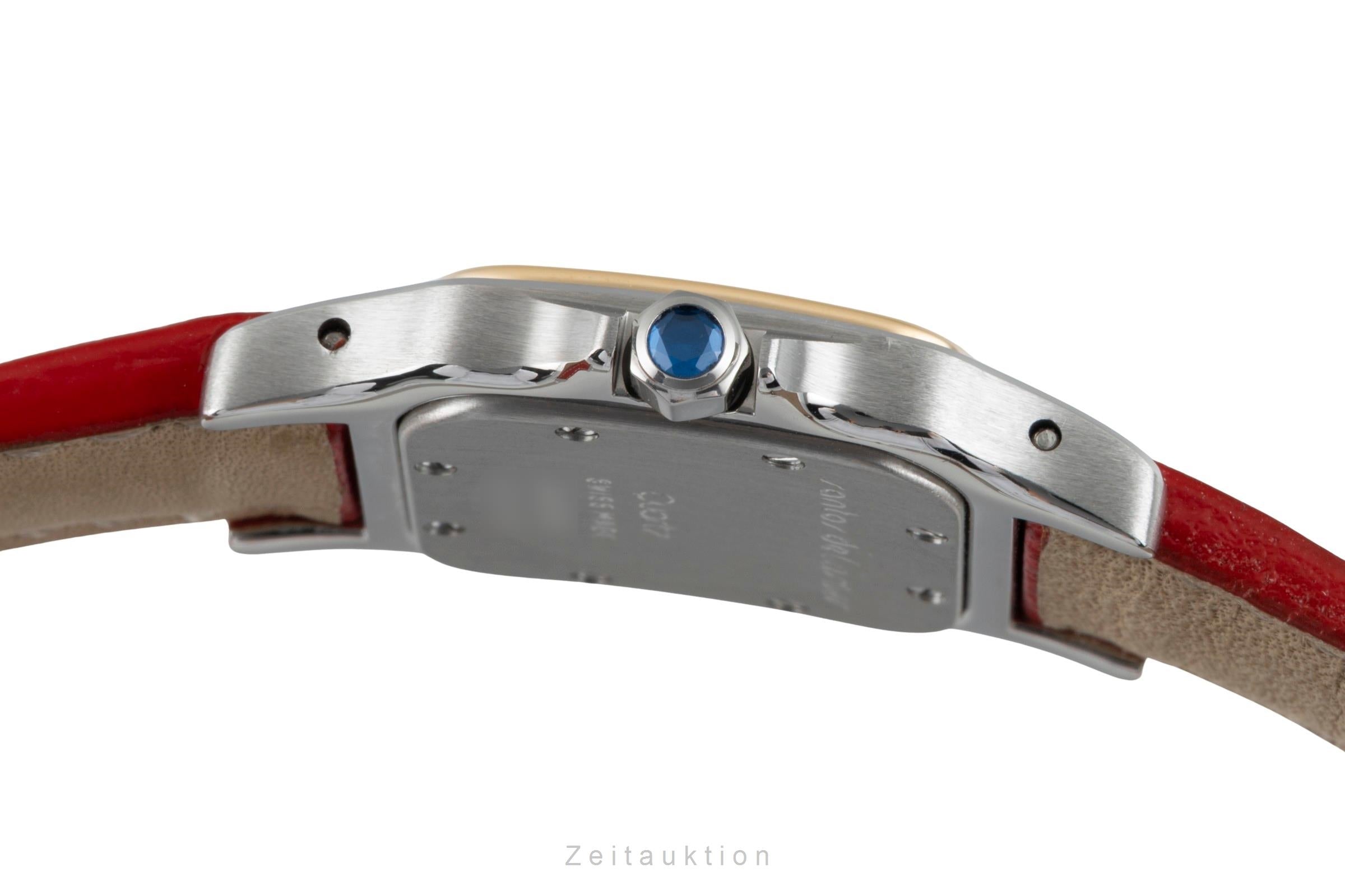Cartier Santos Stahl / Gold Quarz Damenuhr Ref. W200124D Box & Papiere  [2601844]