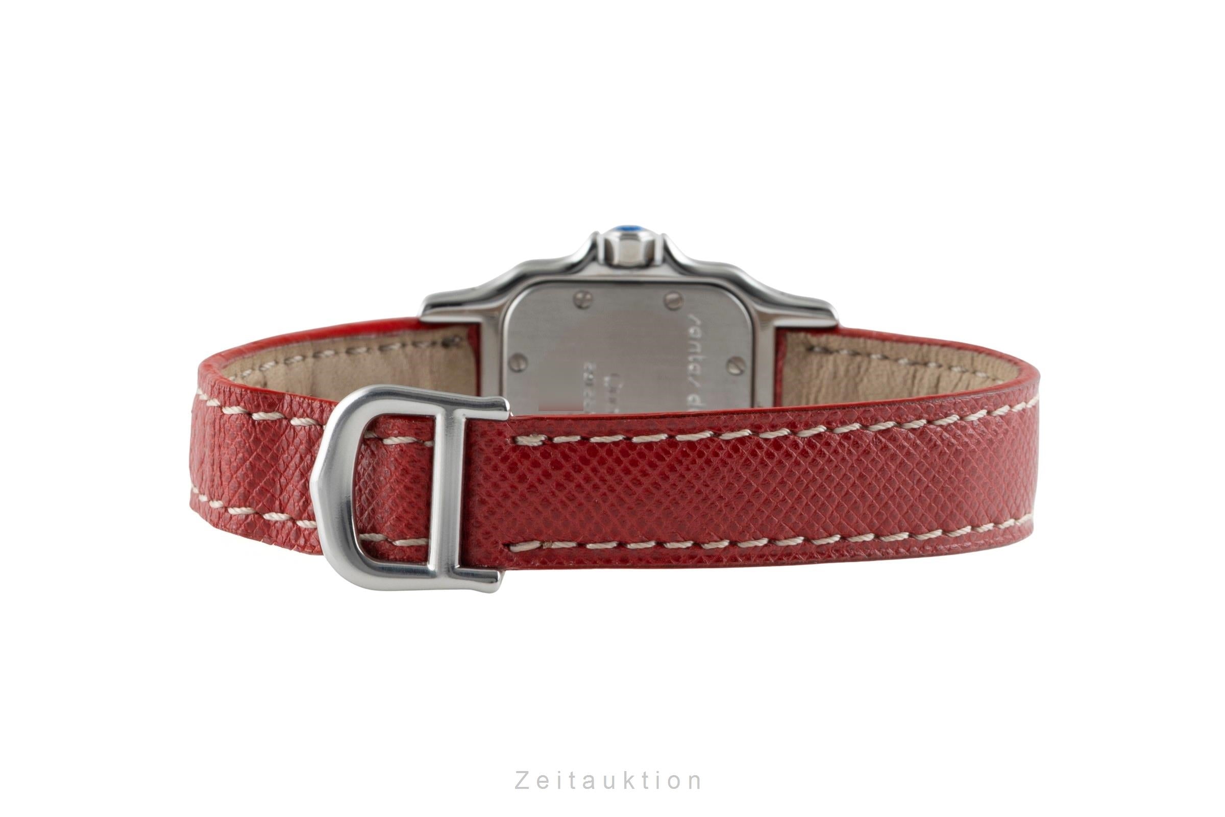 Cartier Santos Stahl / Gold Quarz Damenuhr Ref. W200124D Box & Papiere  [2601844]