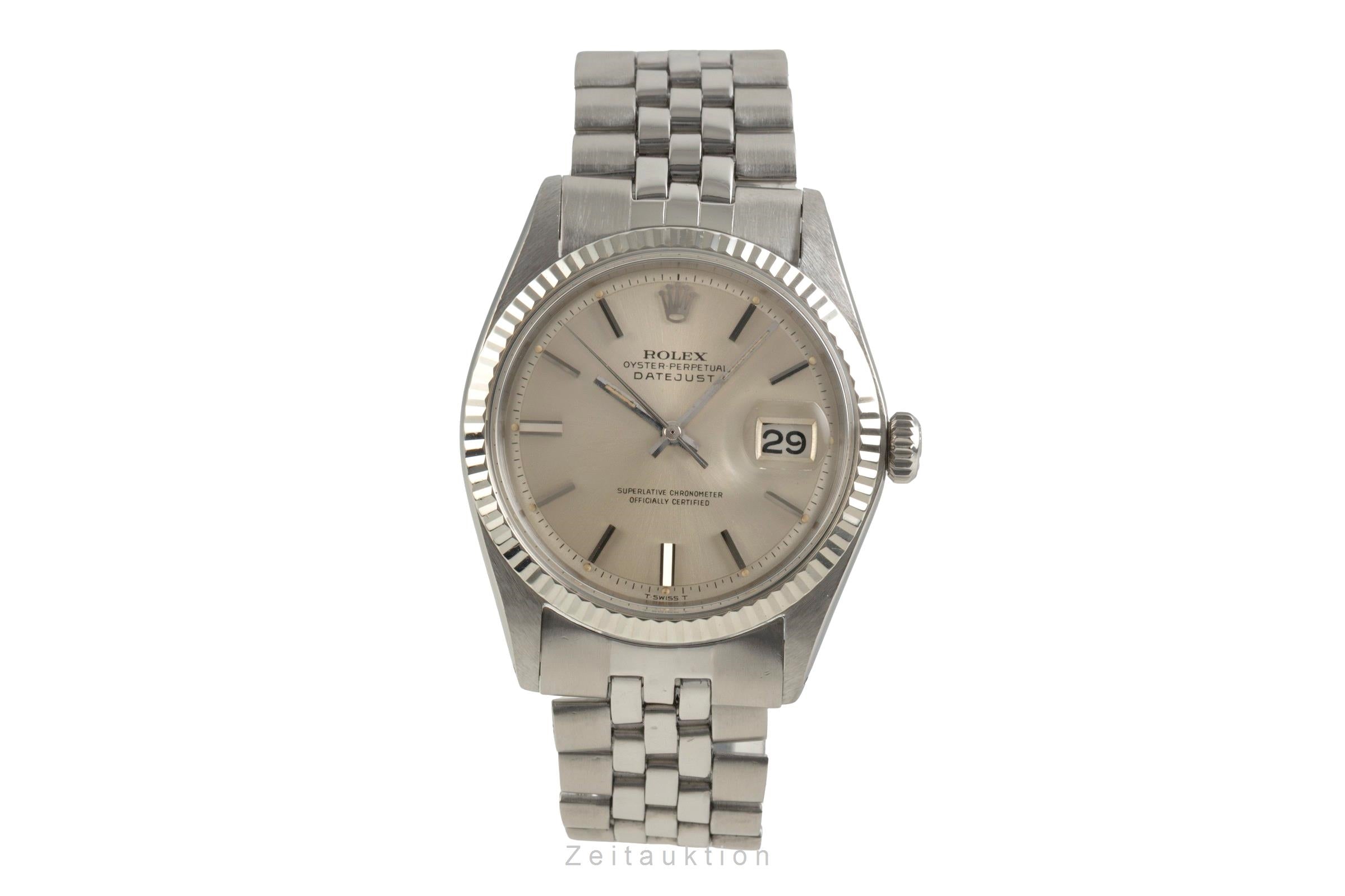 Rolex Datejust Stahl / Weissgold Automatik Herrenuhr Ref. 1601 Klassiker [2601848]