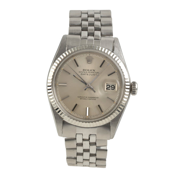 Rolex Datejust Stahl / Weissgold Automatik Herrenuhr Ref. 1601 Klassiker [2601848]