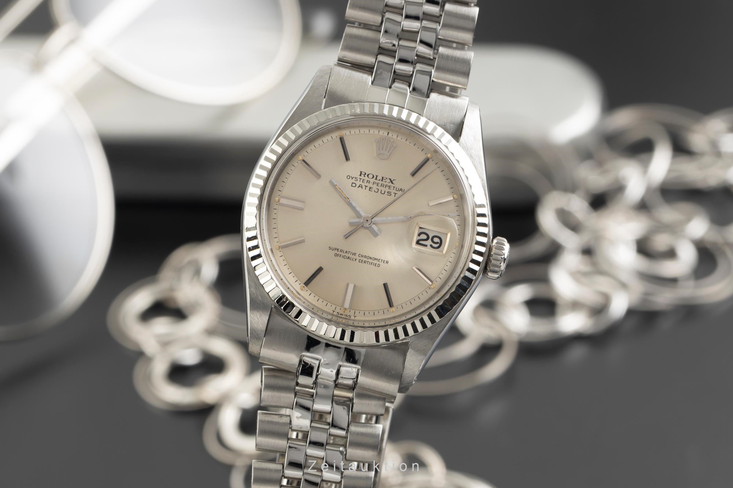 Rolex Datejust Stahl / Weissgold Automatik Herrenuhr Ref. 1601 Klassiker [2601848]