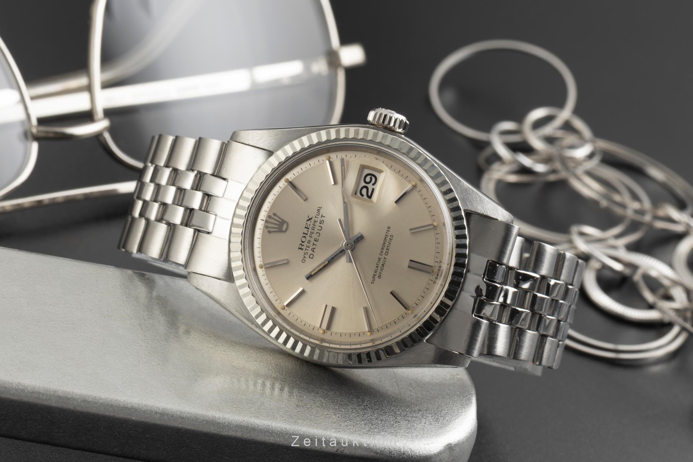 Rolex Datejust Stahl / Weissgold Automatik Herrenuhr Ref. 1601 Klassiker [2601848]