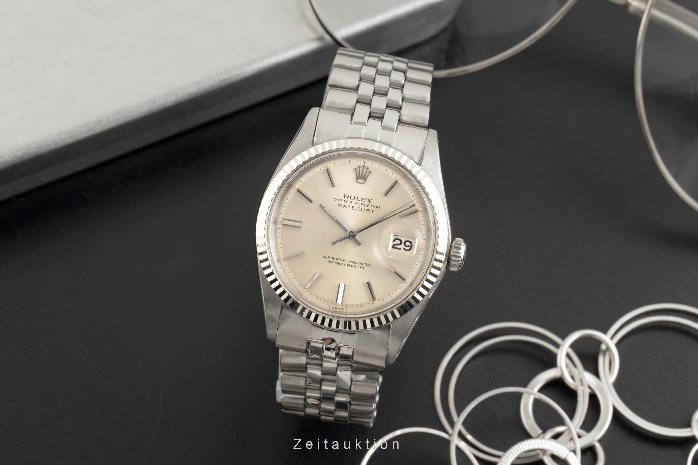 Rolex Datejust Stahl / Weissgold Automatik Herrenuhr Ref. 1601 Klassiker [2601848]