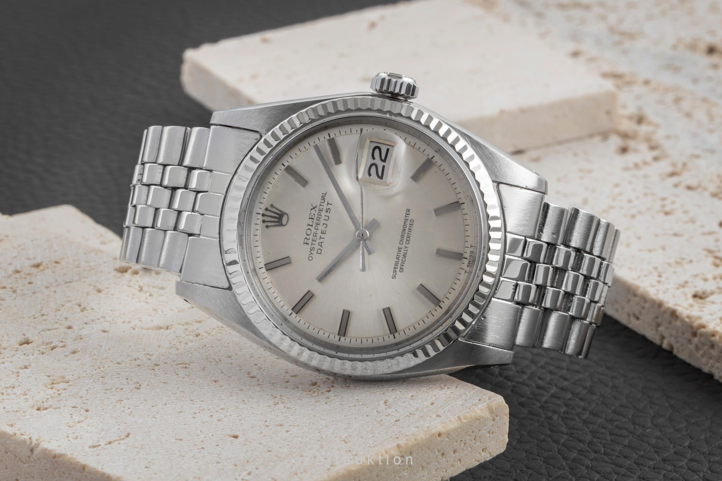 Rolex Datejust Stahl / Weissgold Automatik Herrenuhr Ref. 1601 Vintage  [2601849]