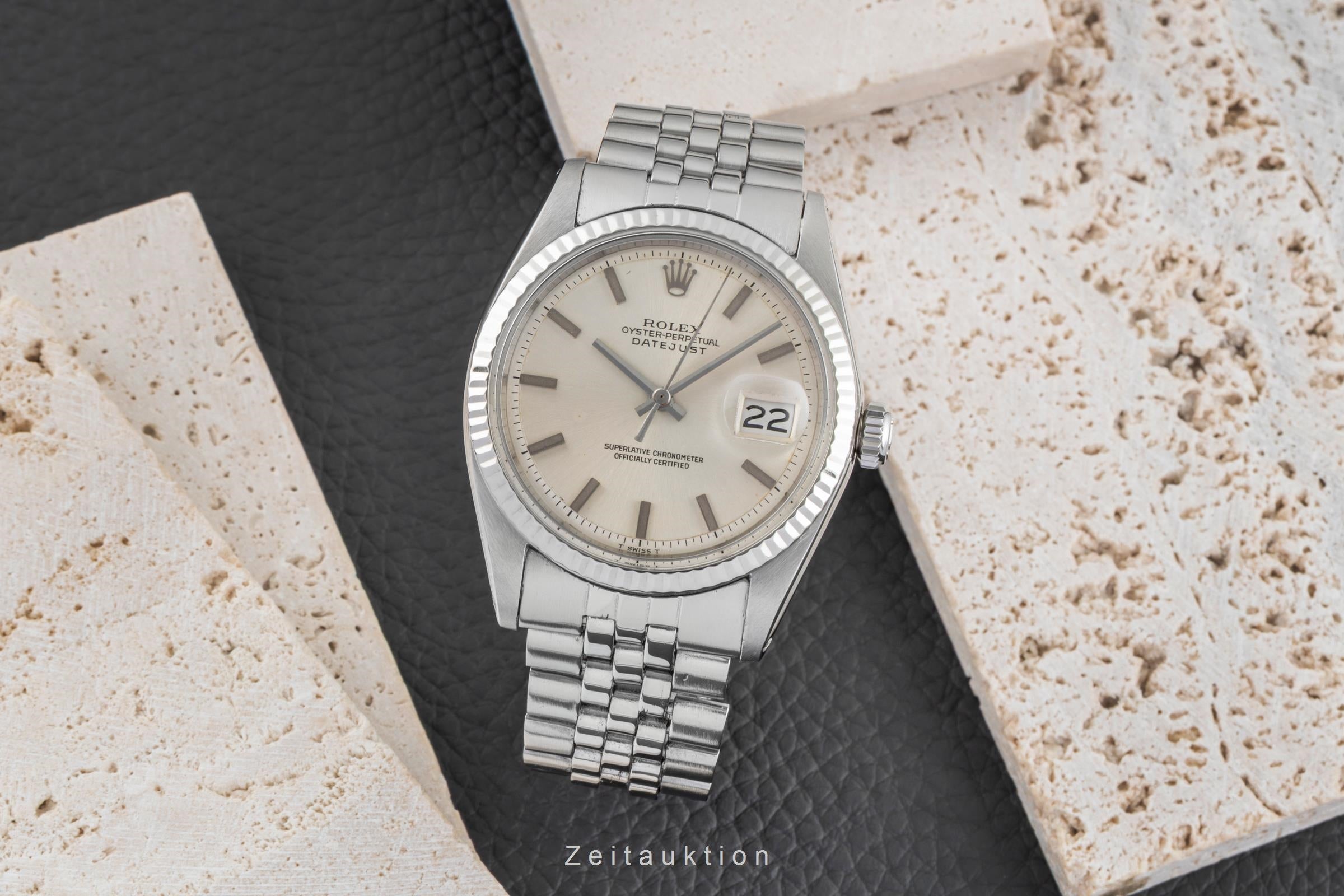 Rolex Datejust Stahl / Weissgold Automatik Herrenuhr Ref. 1601 Vintage  [2601849]