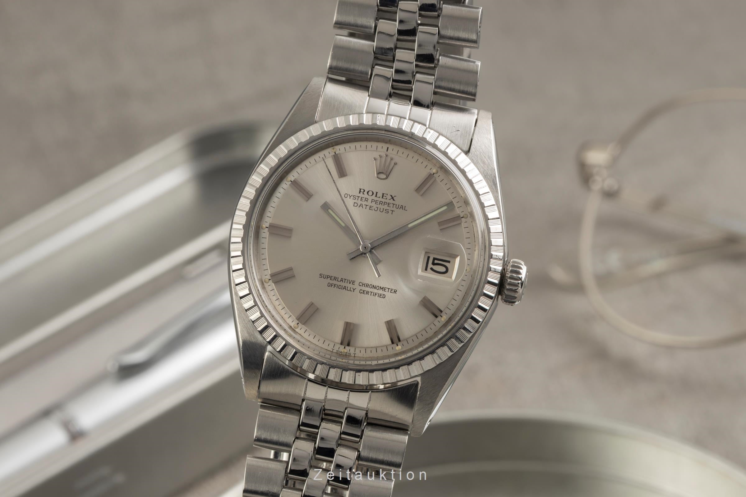 Rolex Datejust 36 Silver Dial Oyster Edelstahl Automatik Ref. 1603 Klassiker [2601850]