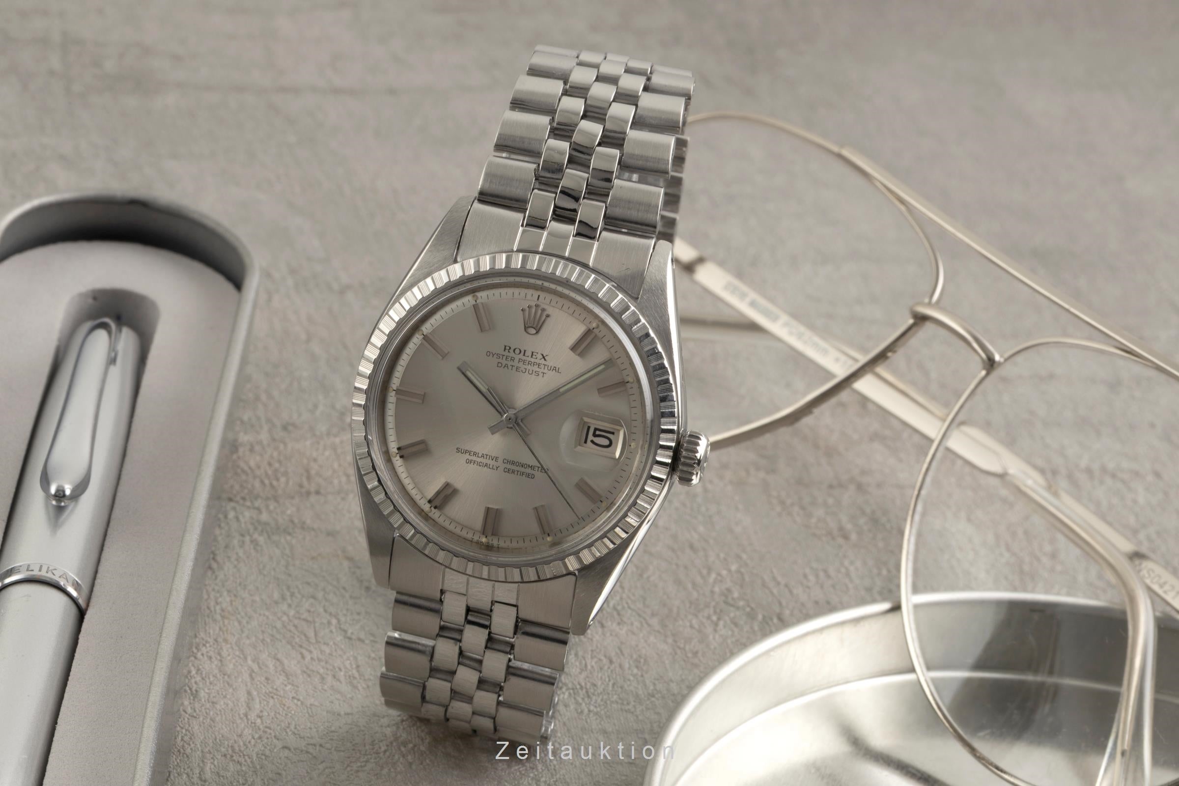 Rolex Datejust 36 Silver Dial Oyster Edelstahl Automatik Ref. 1603 Klassiker [2601850]