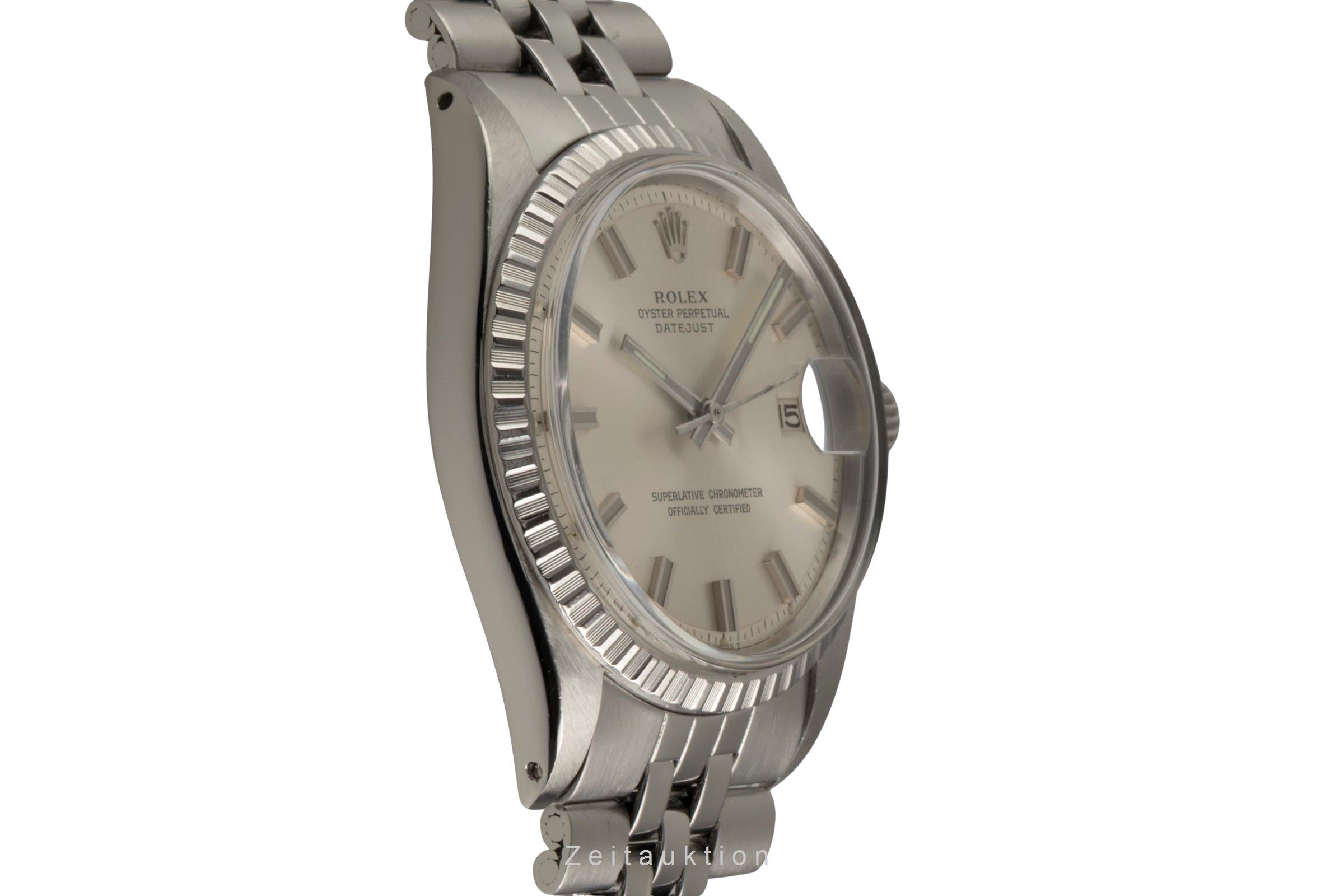 Rolex Datejust 36 Silver Dial Oyster Edelstahl Automatik Ref. 1603 Klassiker [2601850]