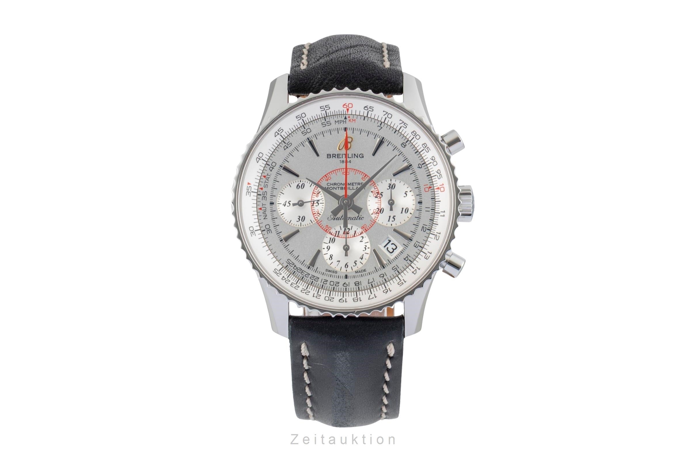 Breitling Montbrillant chronograph steel automatic men's watch AB0130012/G709  [2601853]