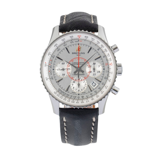 Breitling Montbrillant chronograph steel automatic men's watch AB0130012/G709  [2601853]