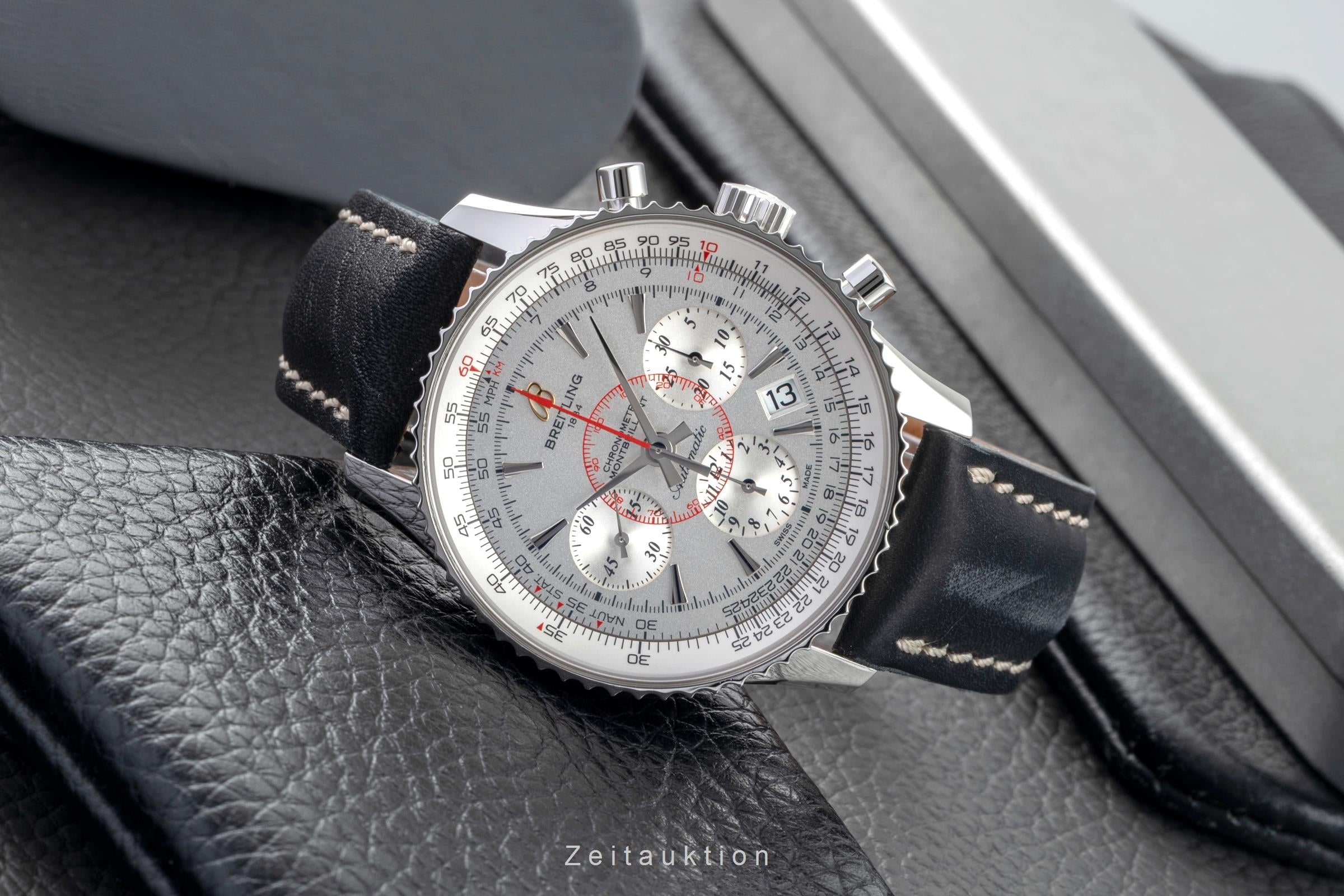 Breitling Montbrillant chronograph steel automatic Kal. B01 Ref