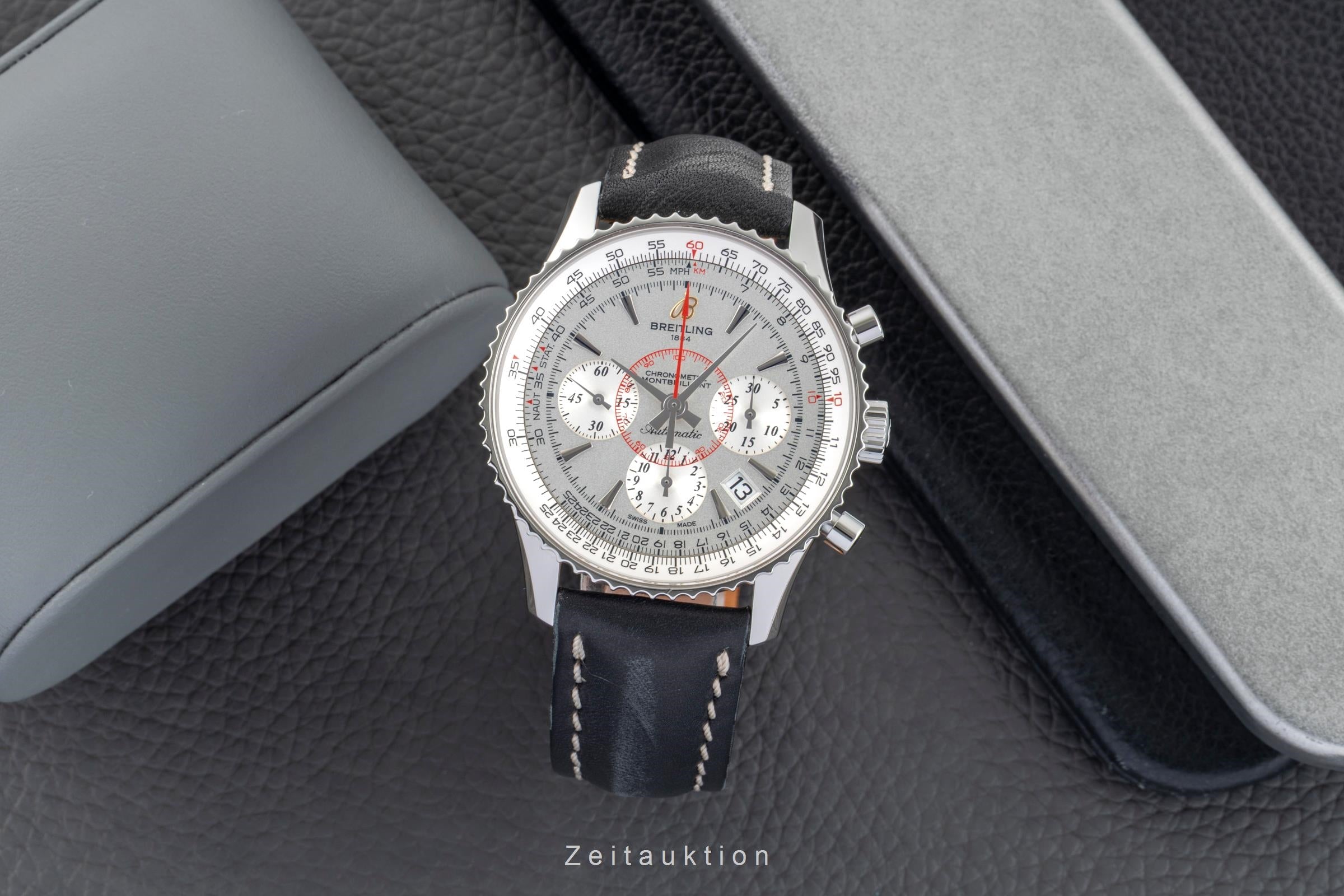 Breitling Montbrillant chronograph steel automatic men's watch AB0130012/G709  [2601853]