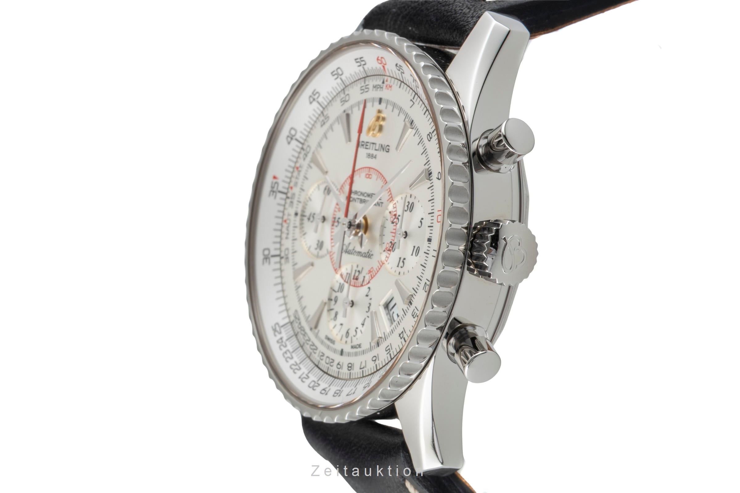 Breitling Montbrillant chronograph steel automatic men's watch AB0130012/G709  [2601853]