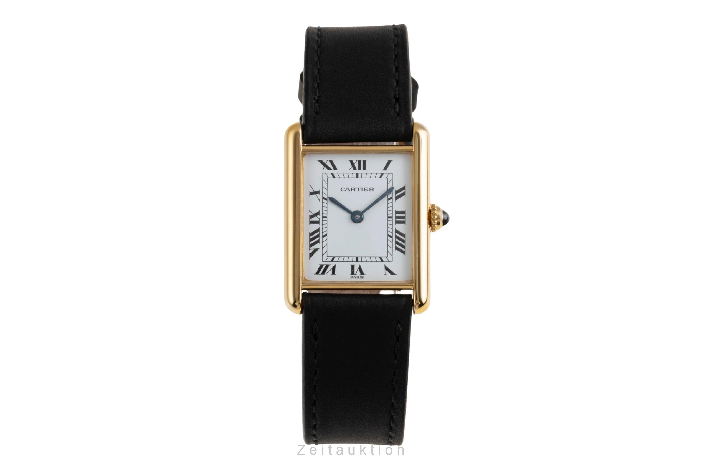 Cartier Tank silver-gilt quartz men's watch W1002753  [2601856]