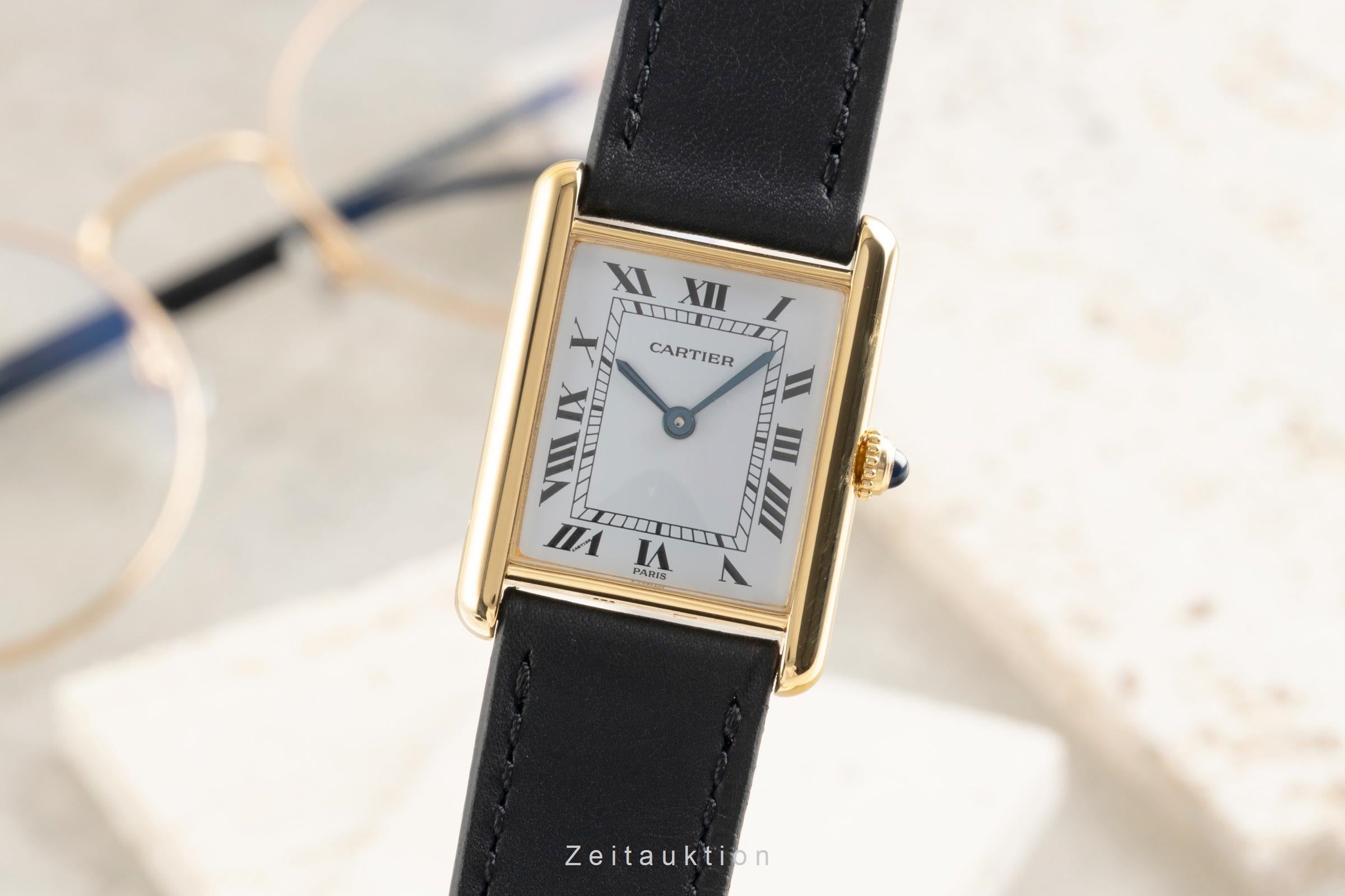 Cartier Tank silver-gilt quartz men's watch W1002753  [2601856]