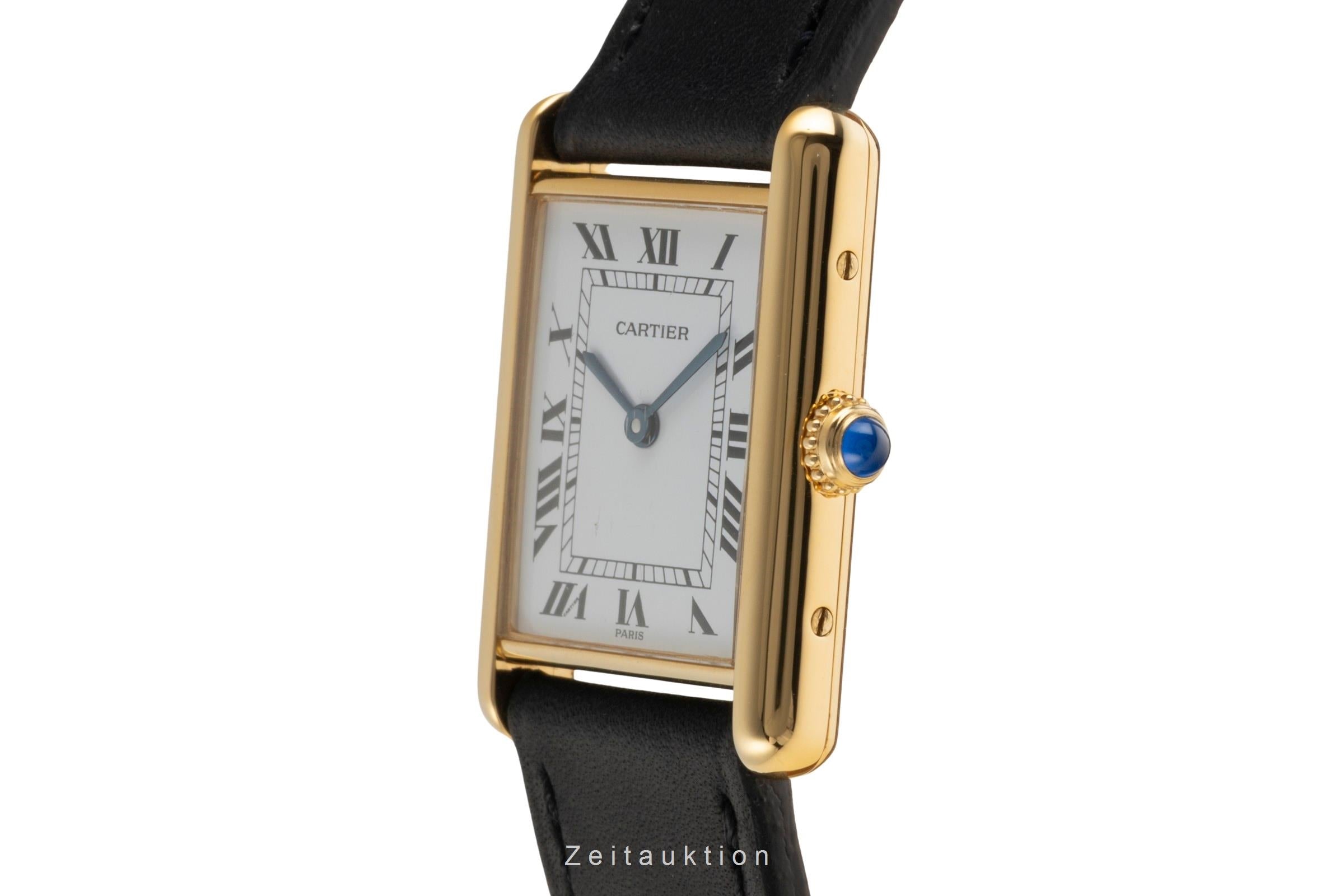 Cartier Tank silver-gilt quartz men's watch W1002753  [2601856]