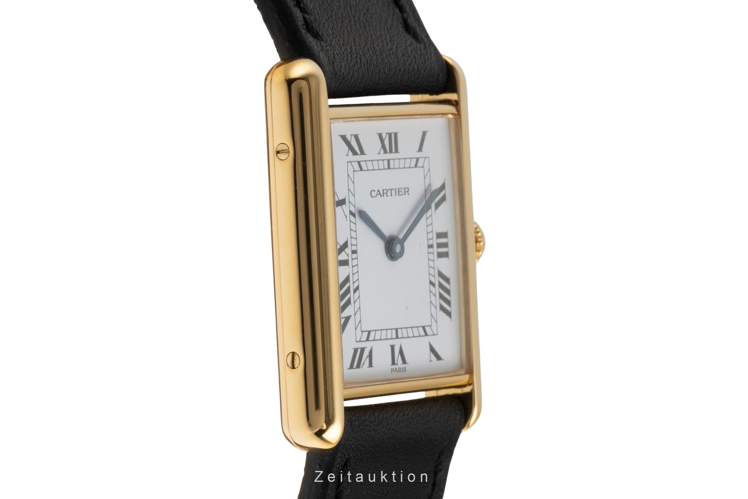 Cartier Tank silver-gilt quartz men's watch W1002753  [2601856]