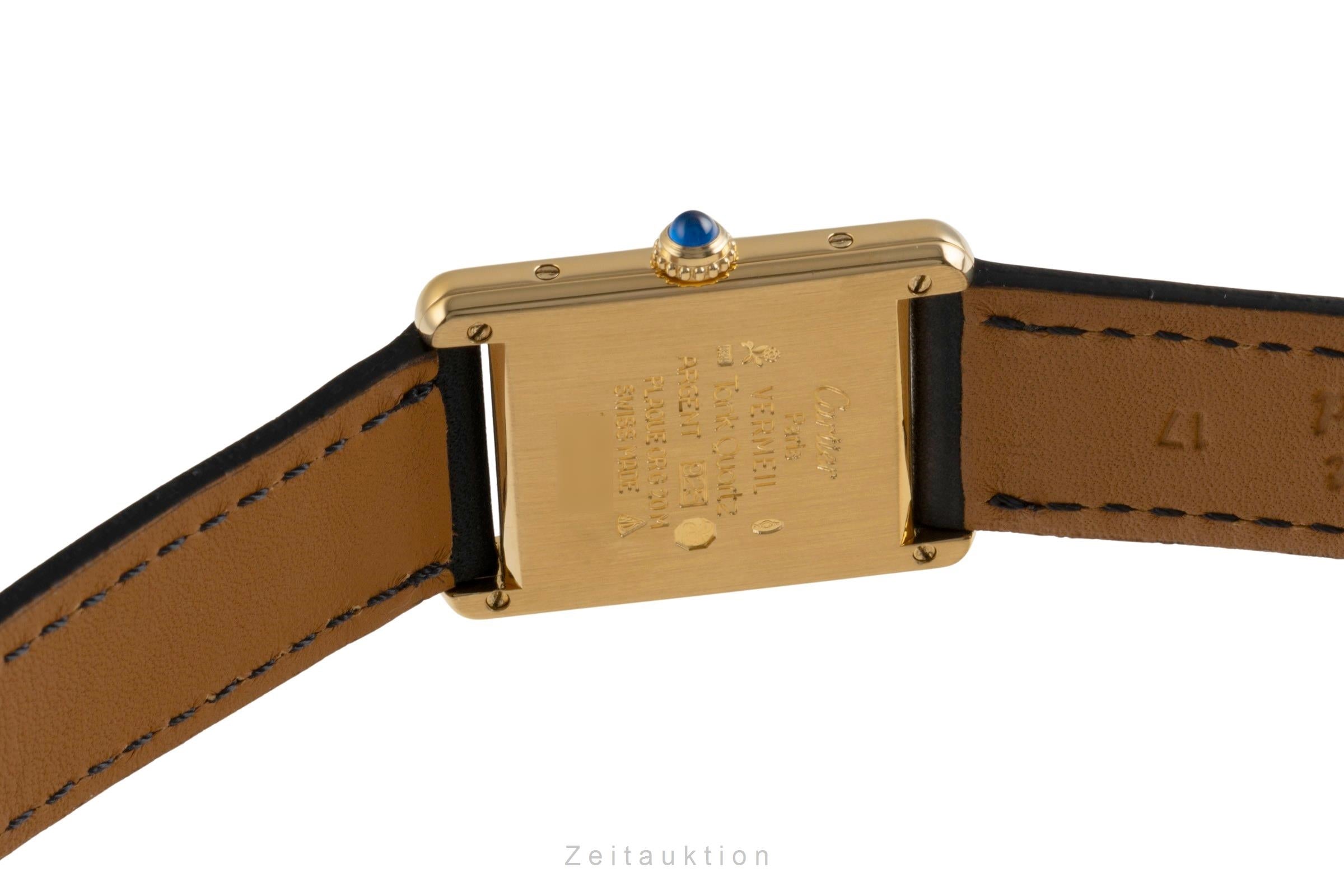 Cartier Tank silver-gilt quartz men's watch W1002753  [2601856]