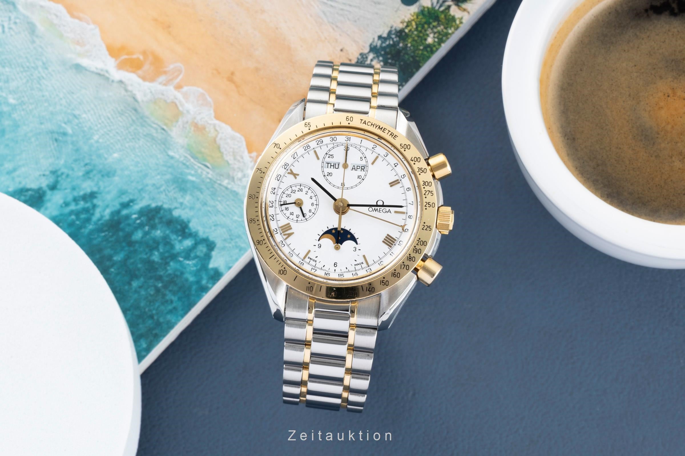 Omega Speedmaster Date Chronograph Stahl / Gold Automatik Ref. 3336.20.00  [2601867]