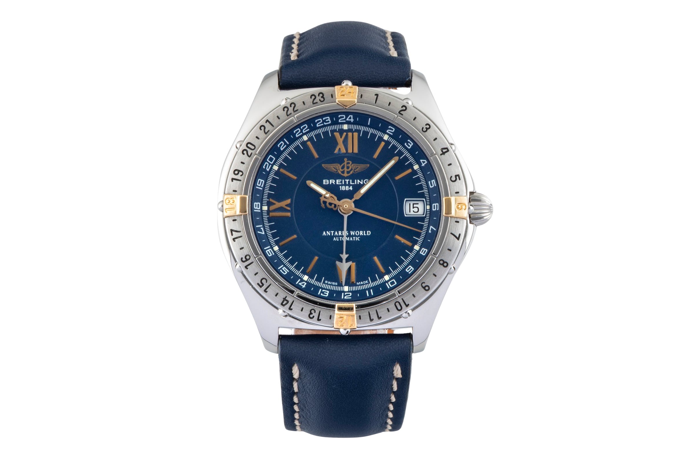 Breitling Antares steel / gold automatic men's watch B32047.1  [2601870]