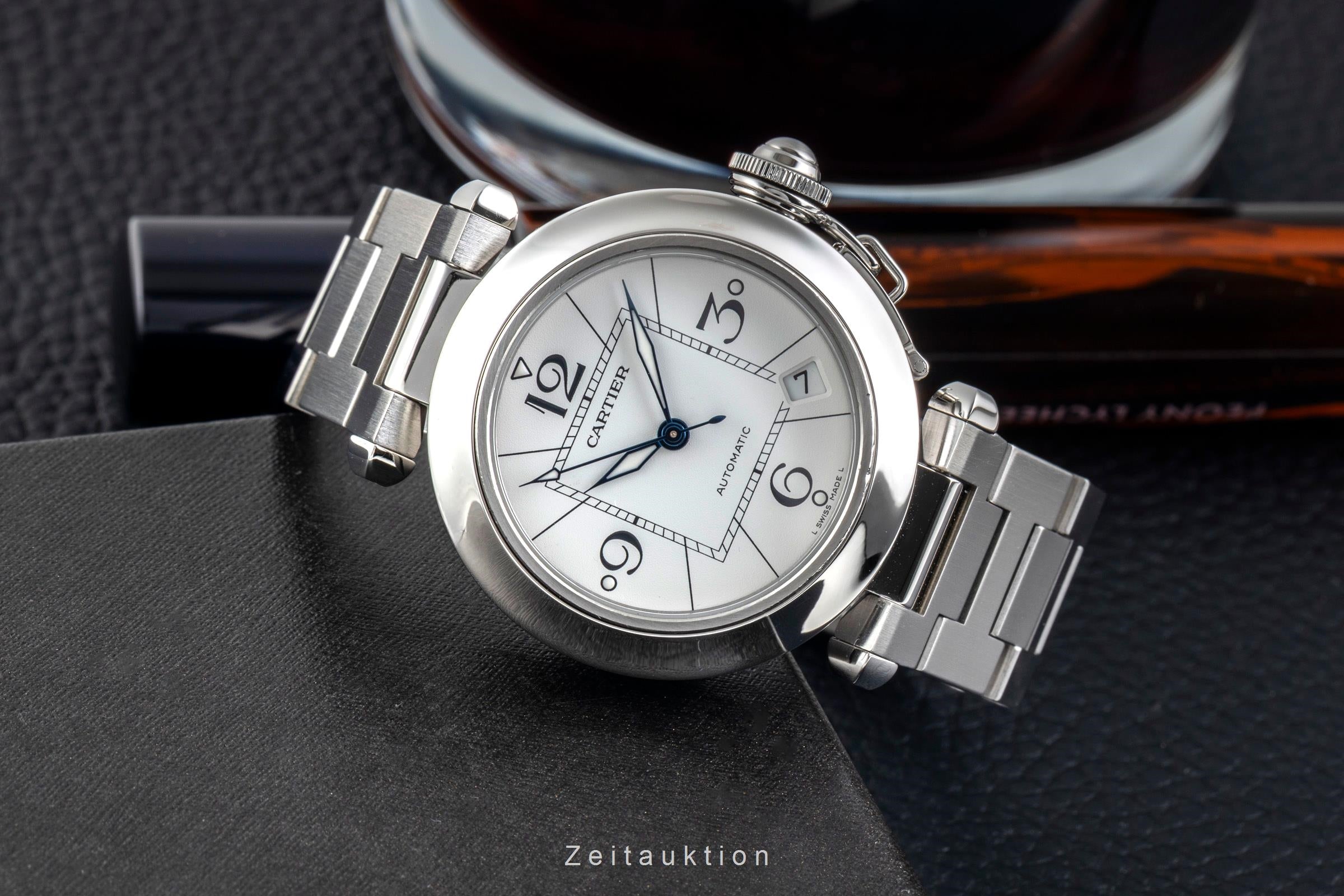 Cartier Pasha acciaio automatismo orologio da uomo W31074M7  [2601872]