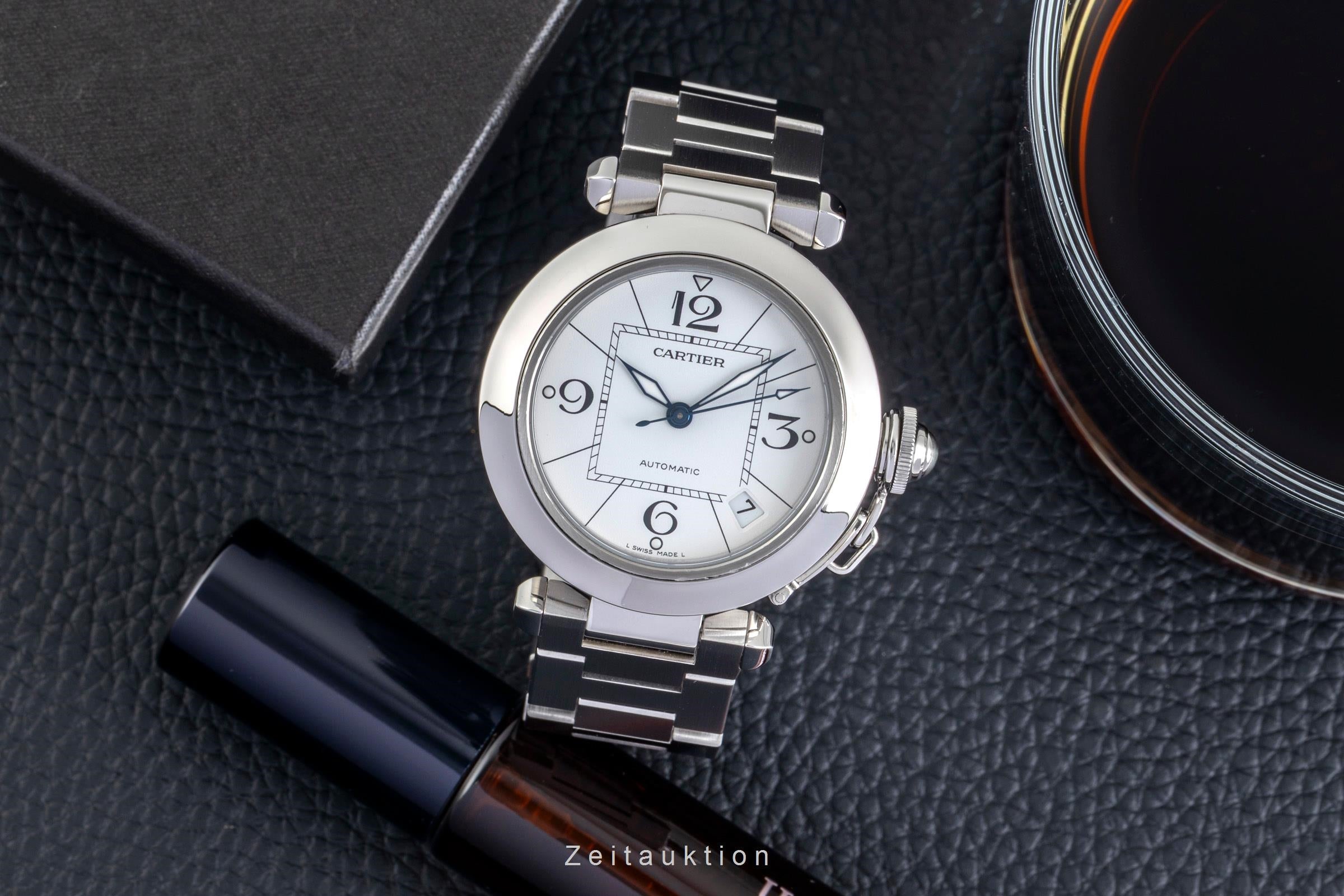 Cartier Pasha acciaio automatismo orologio da uomo W31074M7  [2601872]
