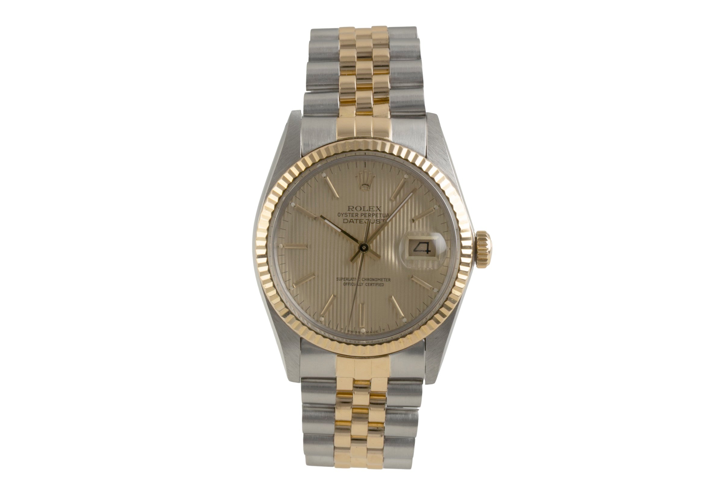 Rolex Datejust acier / or  automatique montre pour hommes 16013 Vintage  [2601873]