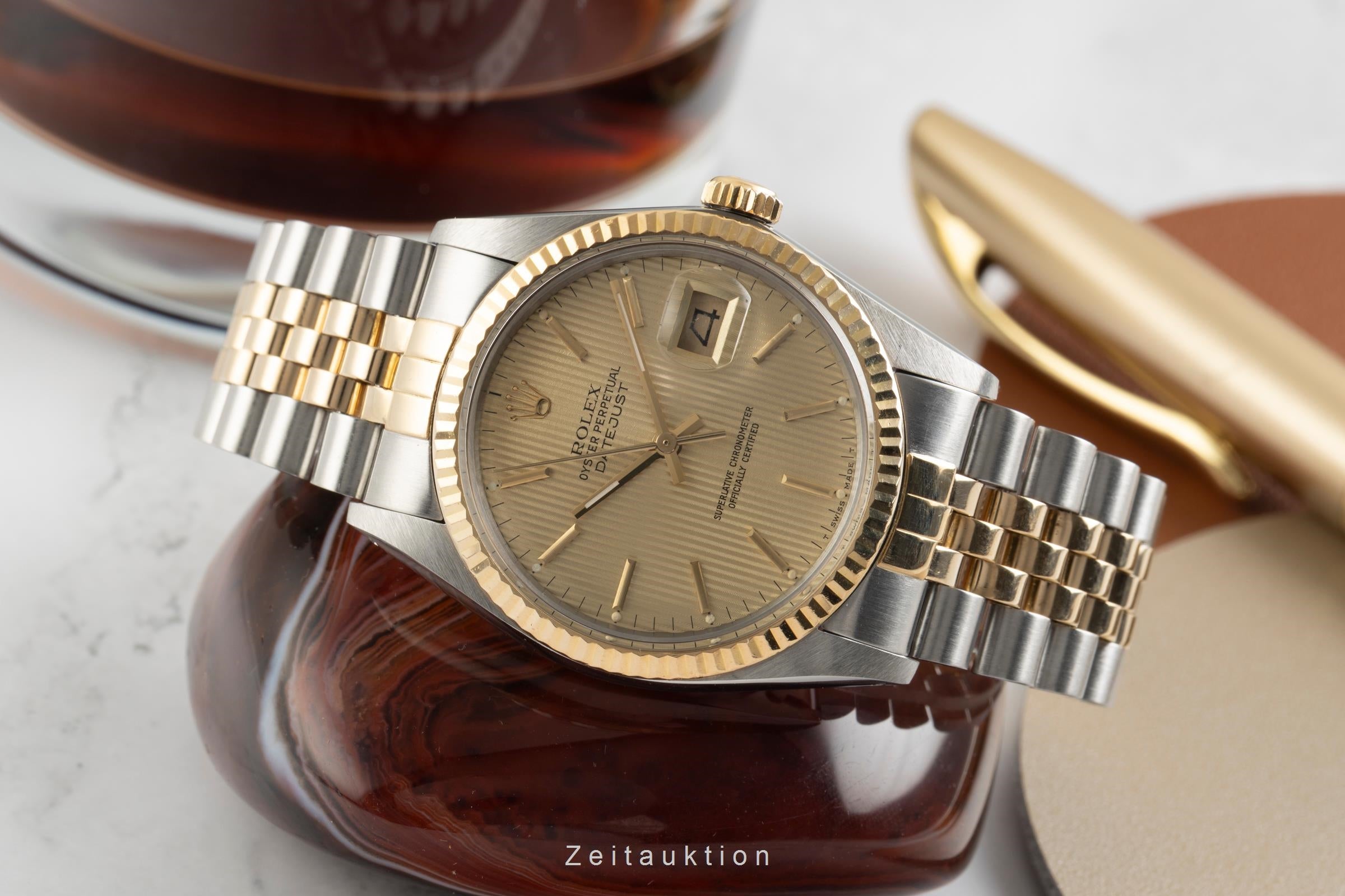 Rolex Datejust acier / or  automatique montre pour hommes 16013 Vintage  [2601873]
