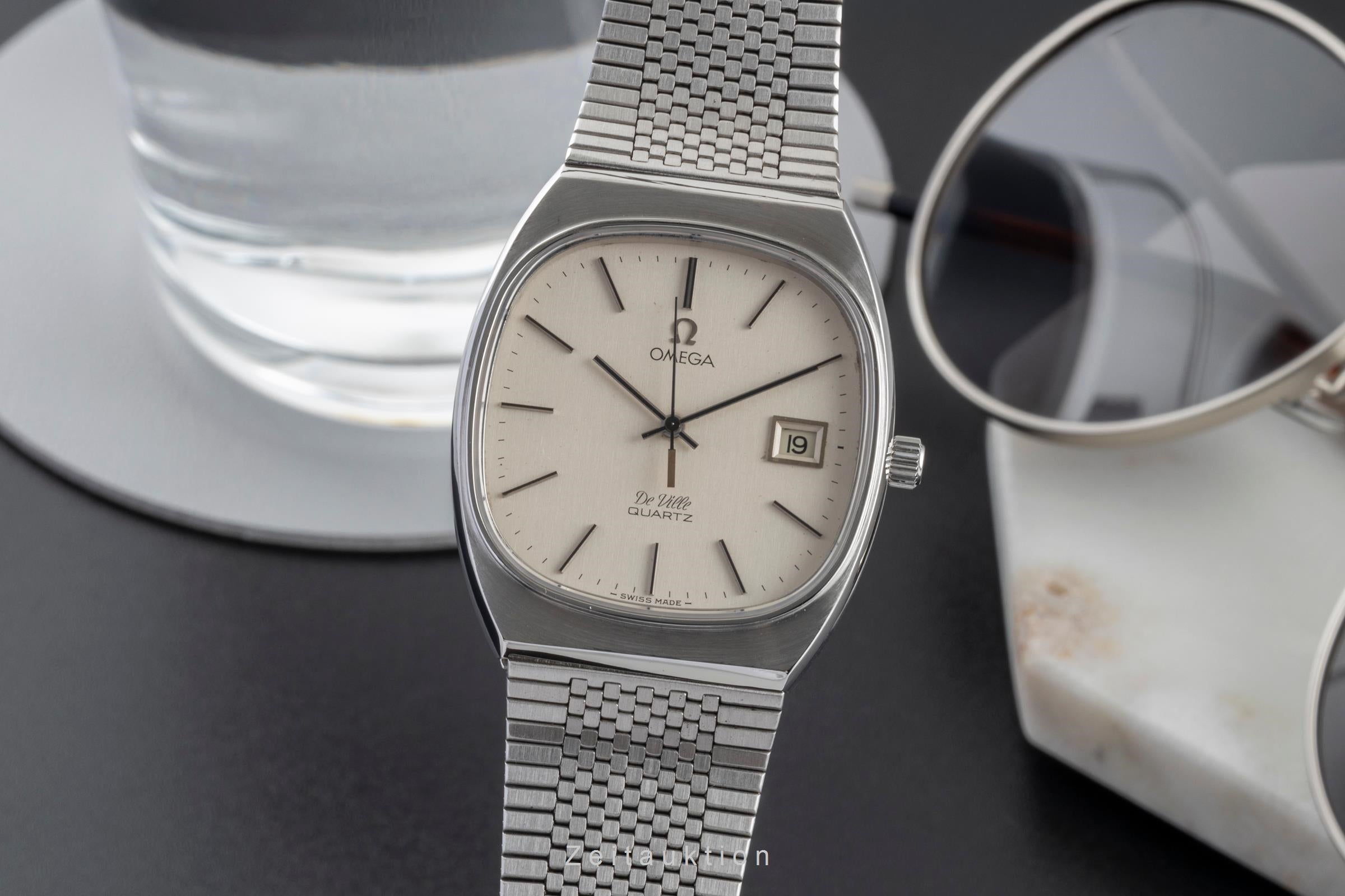 Omega De Ville Stahl Quarz Herrenuhr Ref. 192.0035 / 392.0006 Vintage  [2601877]