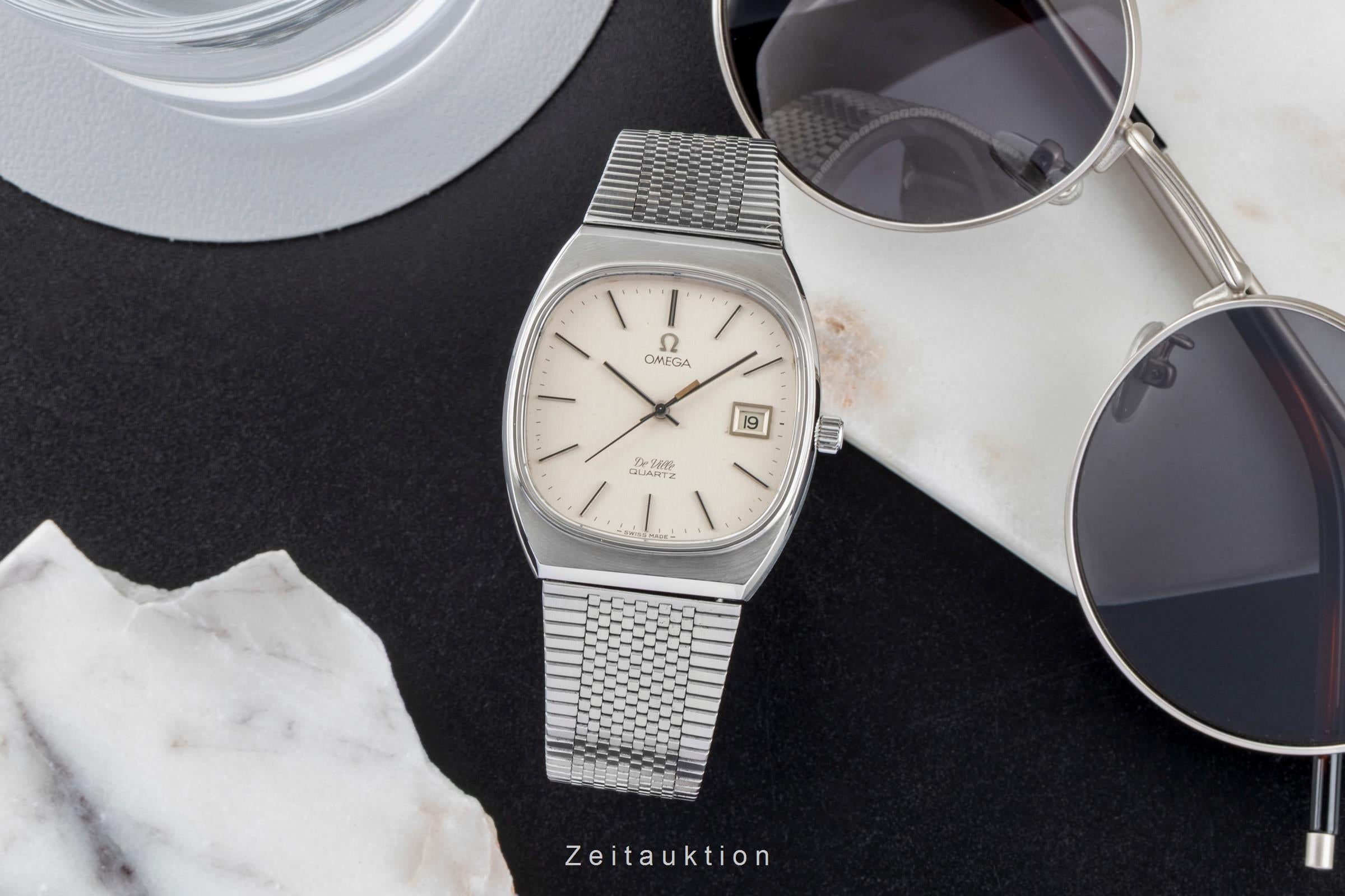 Omega De Ville Stahl Quarz Herrenuhr Ref. 192.0035 / 392.0006 Vintage  [2601877]