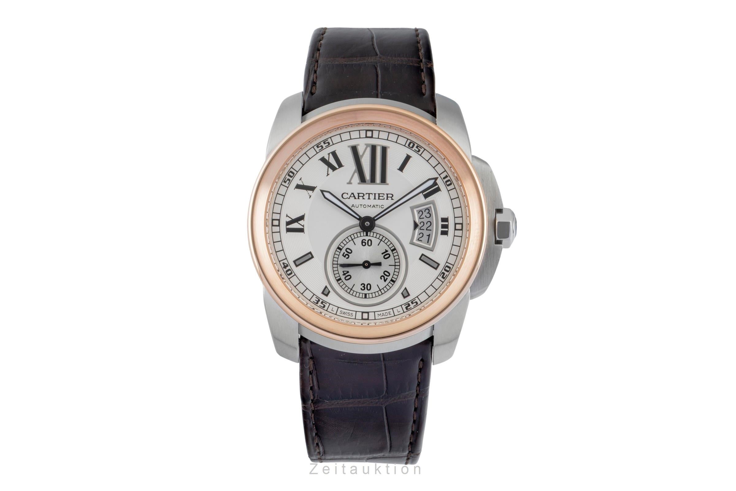 Cartier Calibre de Cartier steel / gold automatic men's watch W7100011  [2601892]