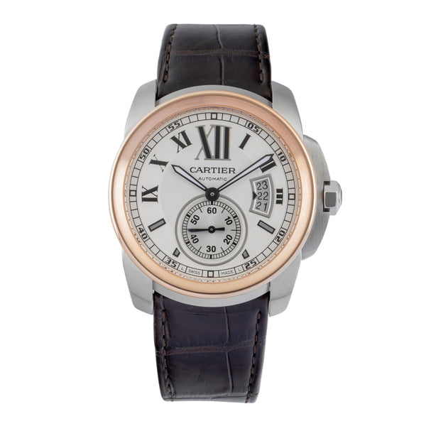 Cartier Calibre de Cartier steel / gold automatic men's watch W7100011  [2601892]
