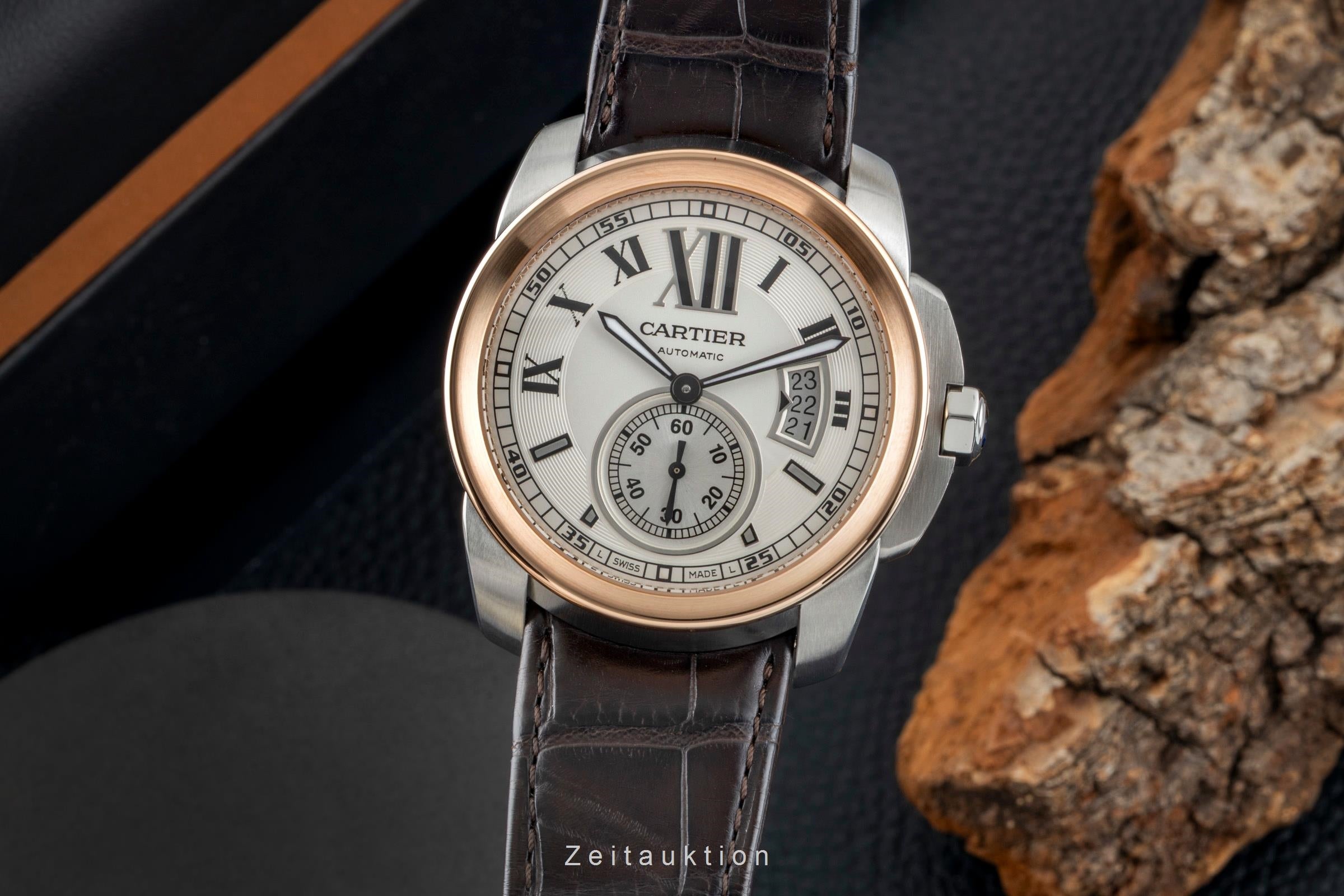Cartier Calibre de Cartier steel / gold automatic men's watch W7100011  [2601892]