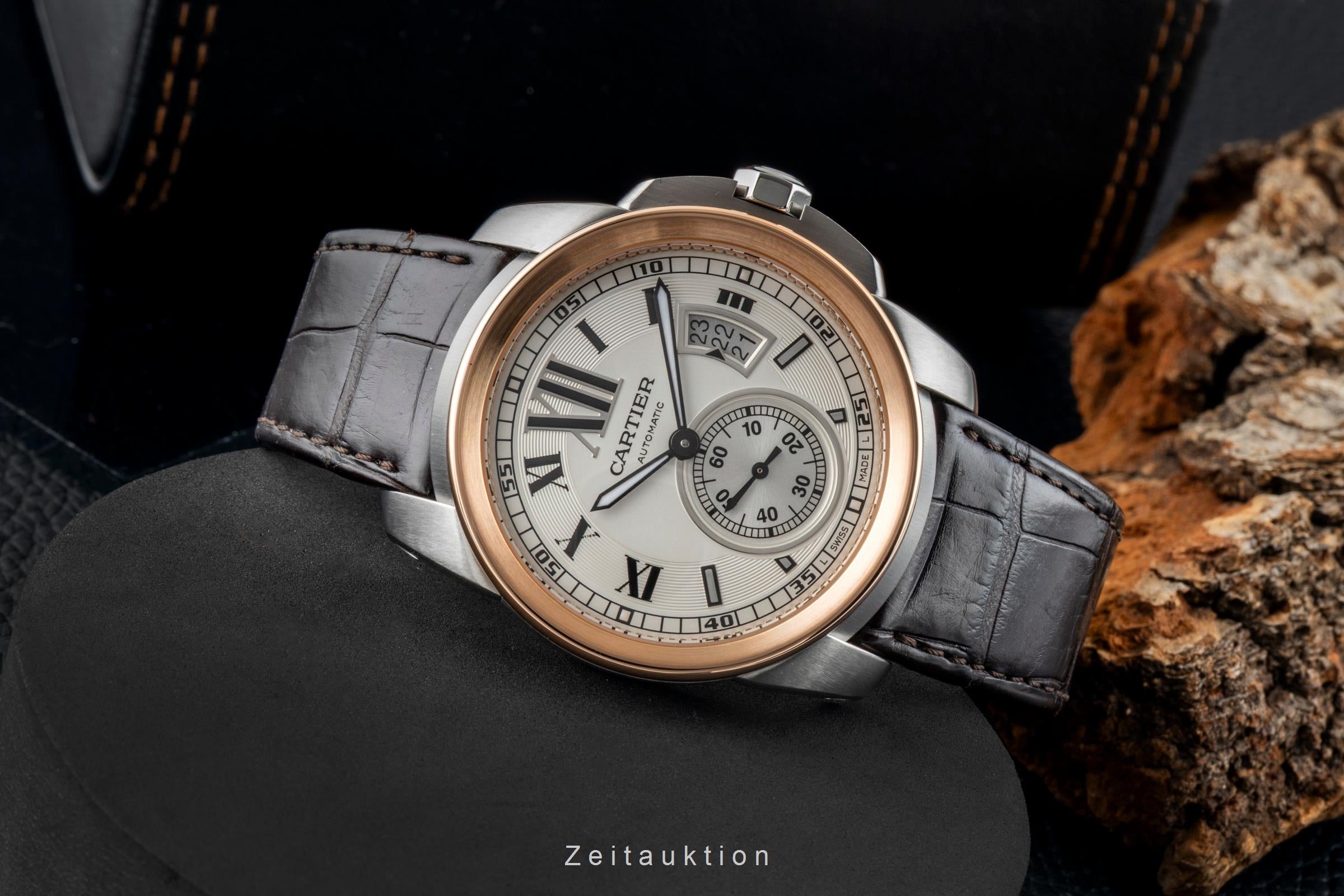 Cartier Calibre de Cartier steel / gold automatic men's watch W7100011  [2601892]