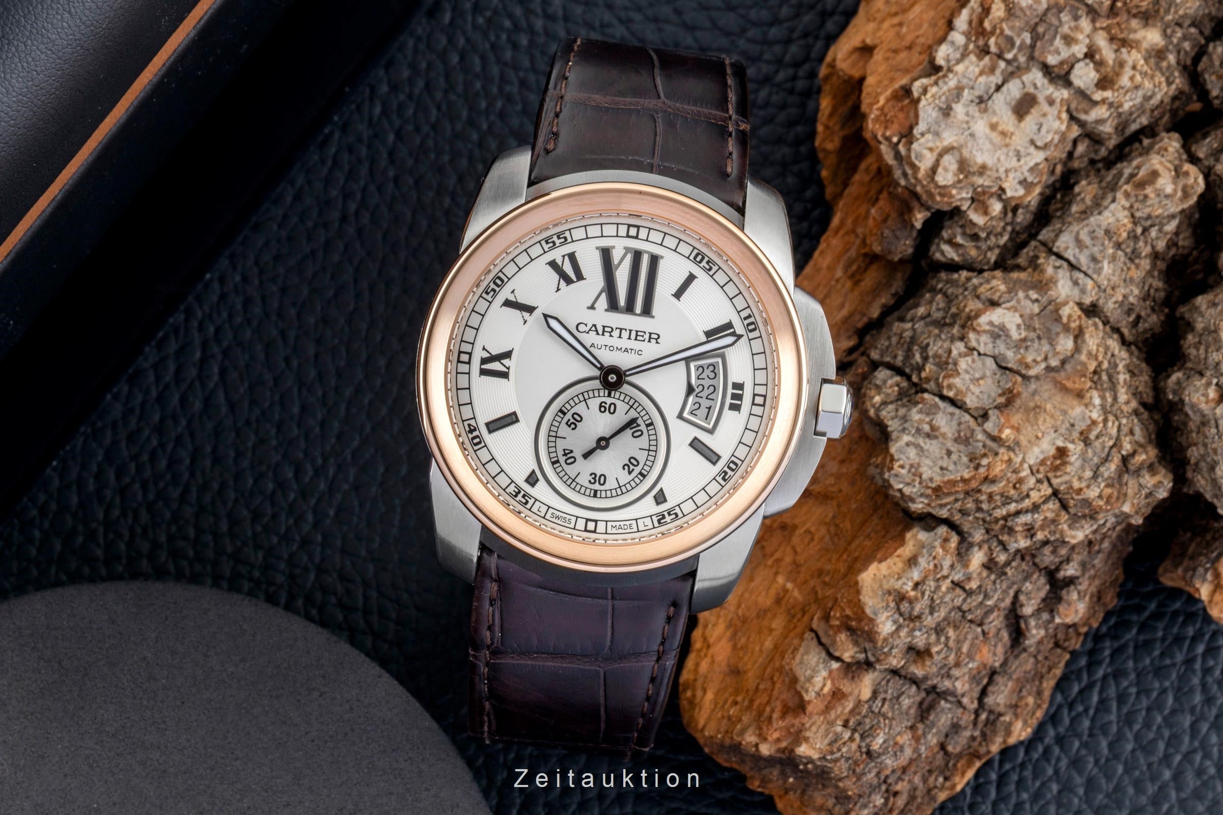 Cartier Calibre de Cartier steel / gold automatic men's watch W7100011  [2601892]