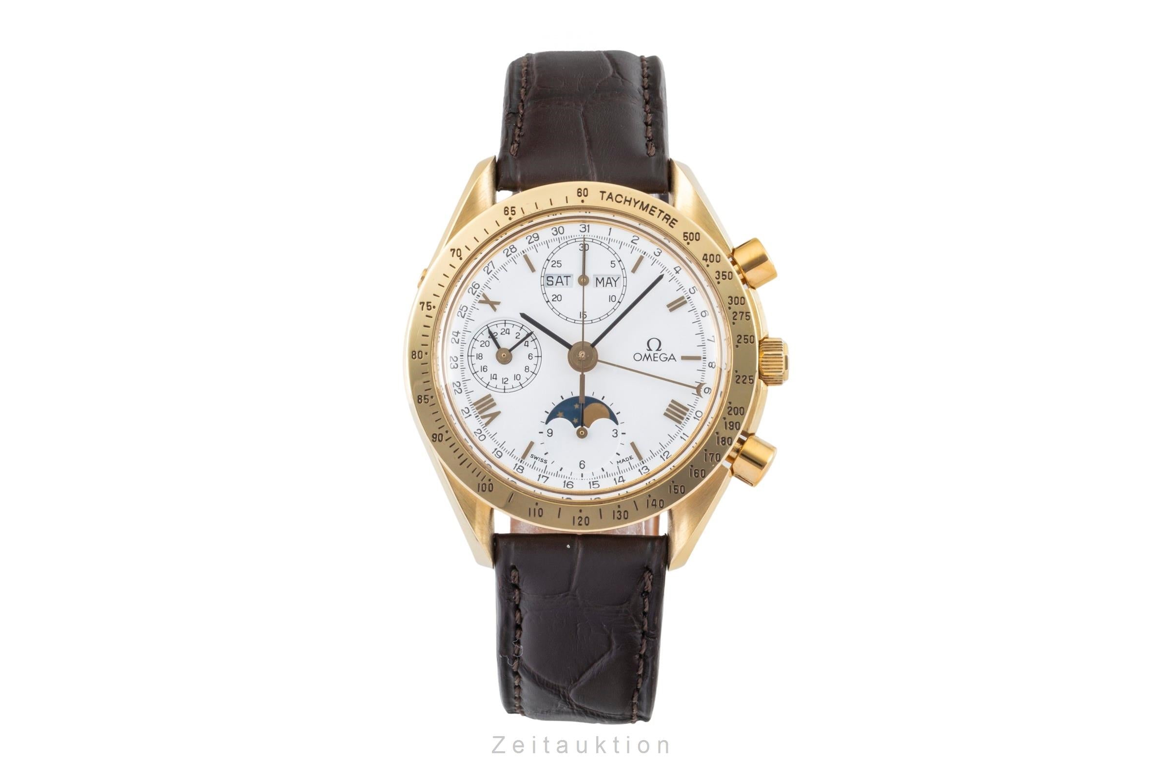 Omega Speedmaster Golden Gate Chronograph 18k Gold Ref. 3131.20 VP: 22600,- € [2601903]