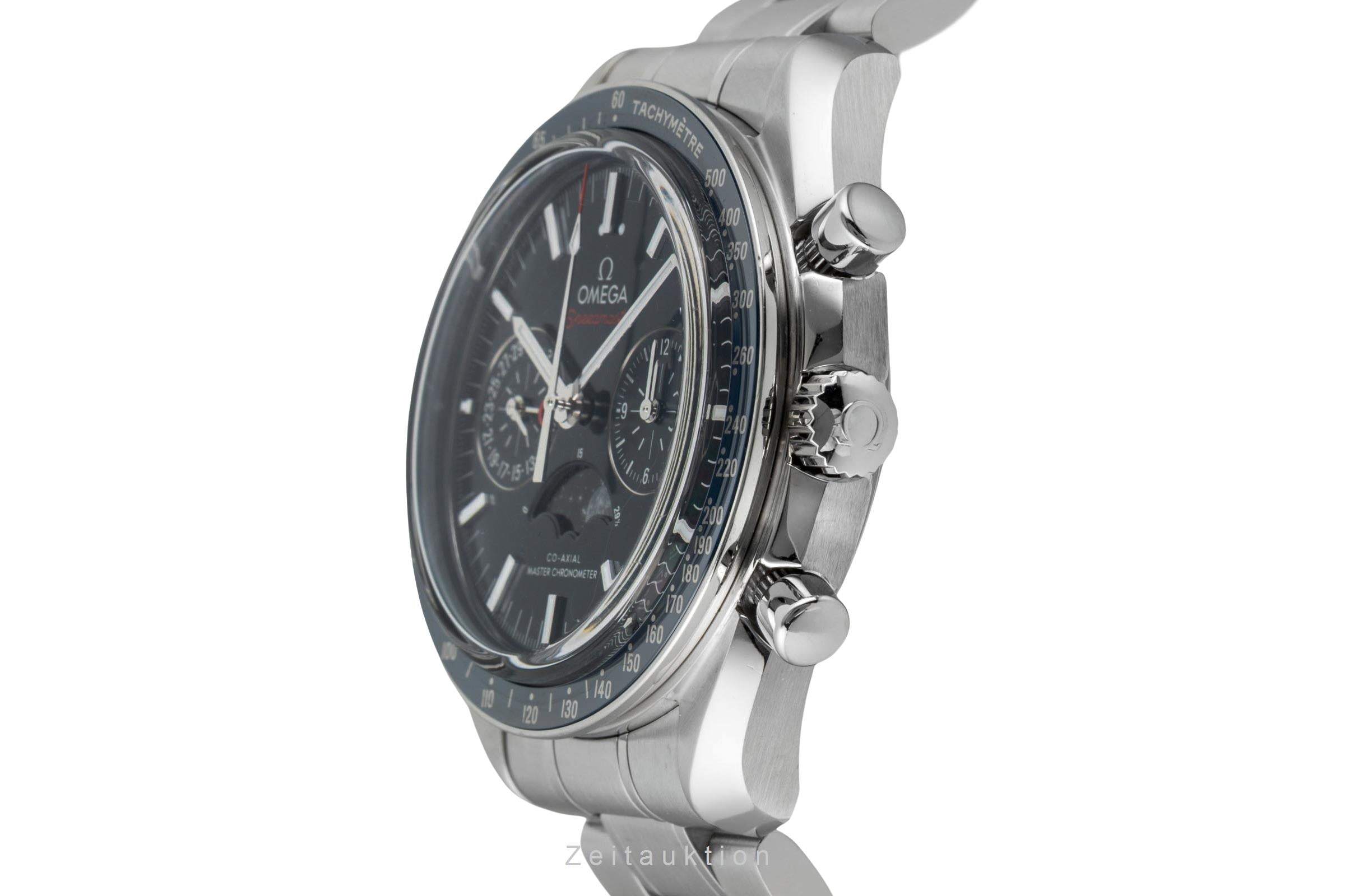 Omega Speedmaster Mondphase Chronograph Co-Axial 304.33.44.52.03.001 B&P  [2601906]