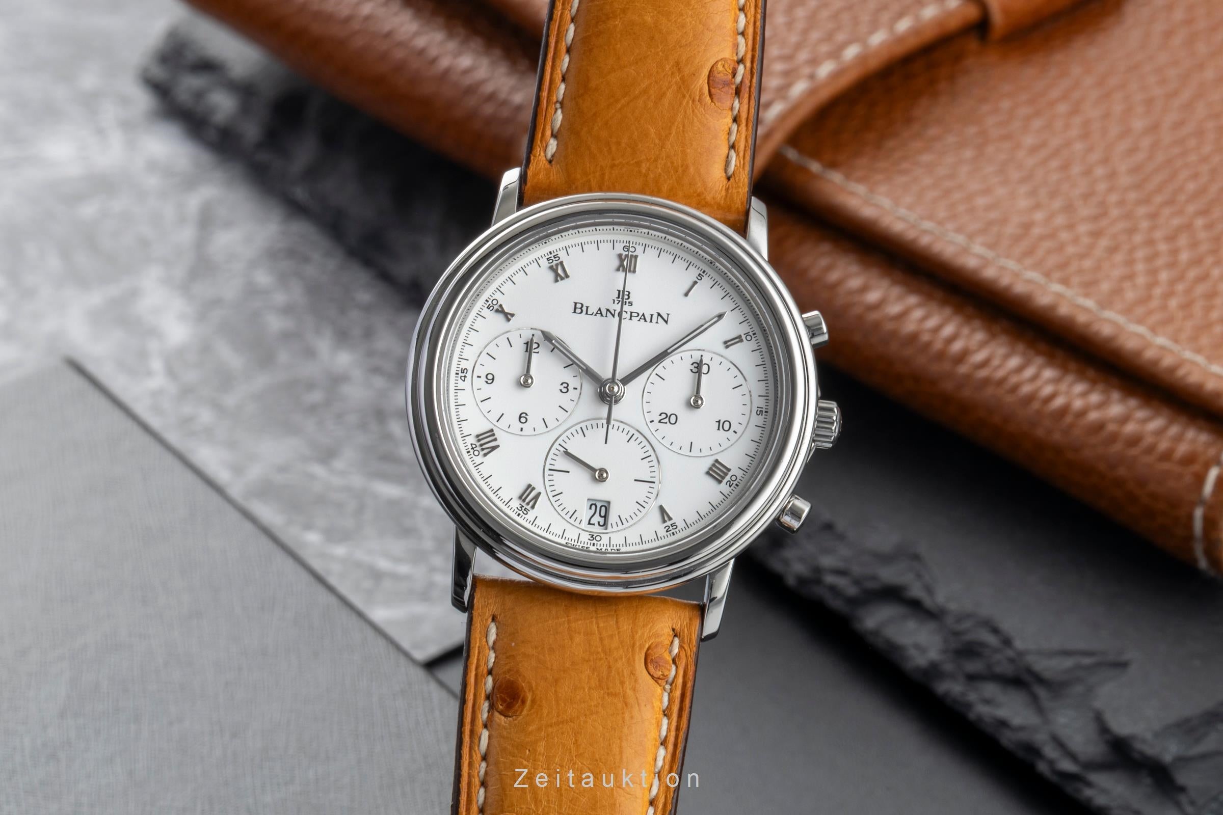 Blancpain Villeret cronógrafo acero automático reloj para caballeros 1185-1127  [2601908]