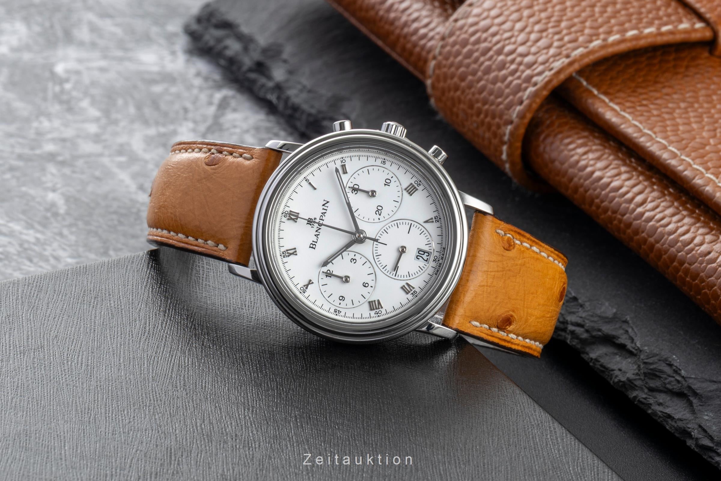 Blancpain Villeret cronógrafo acero automático reloj para caballeros 1185-1127  [2601908]