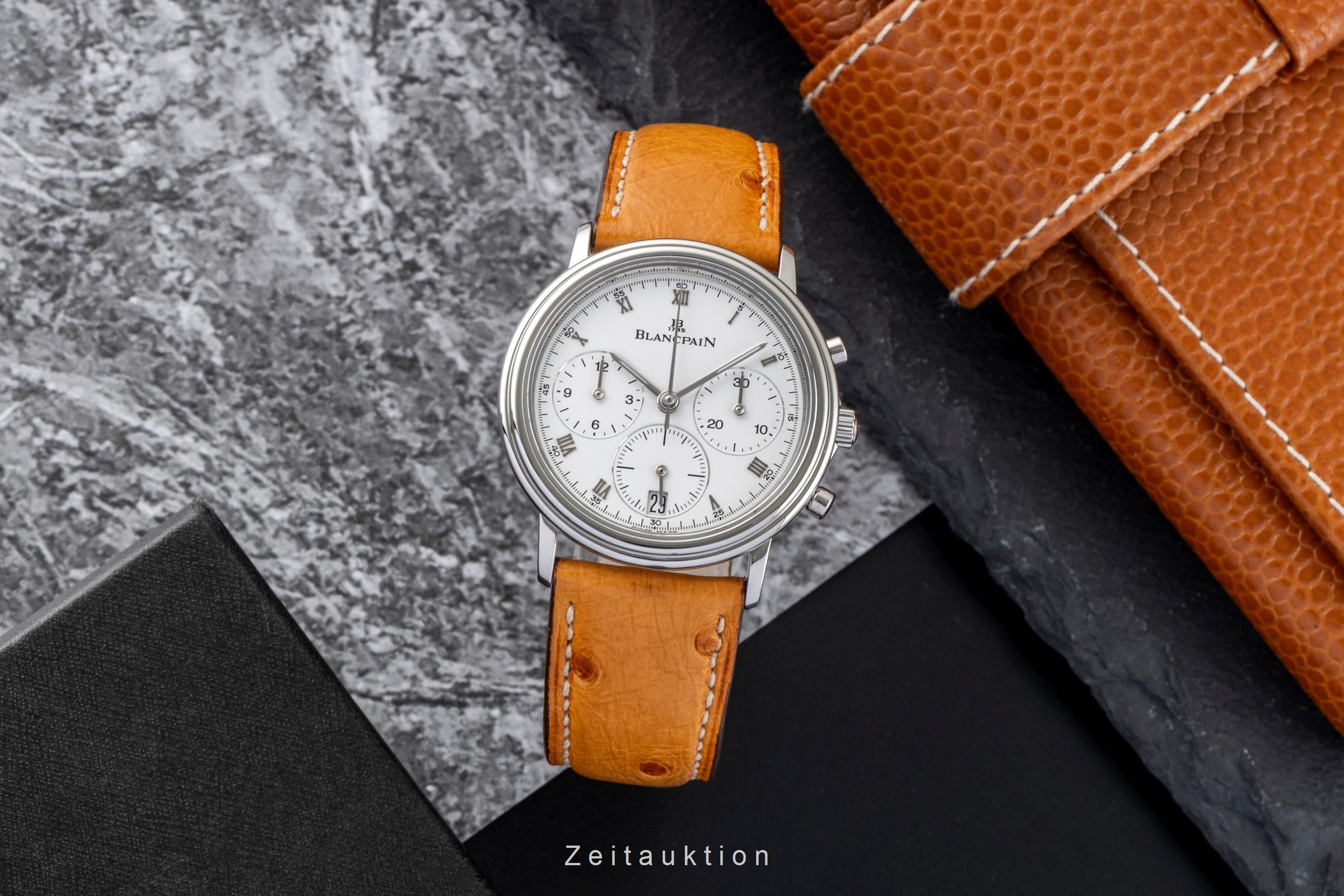 Blancpain Villeret cronógrafo acero automático reloj para caballeros 1185-1127  [2601908]