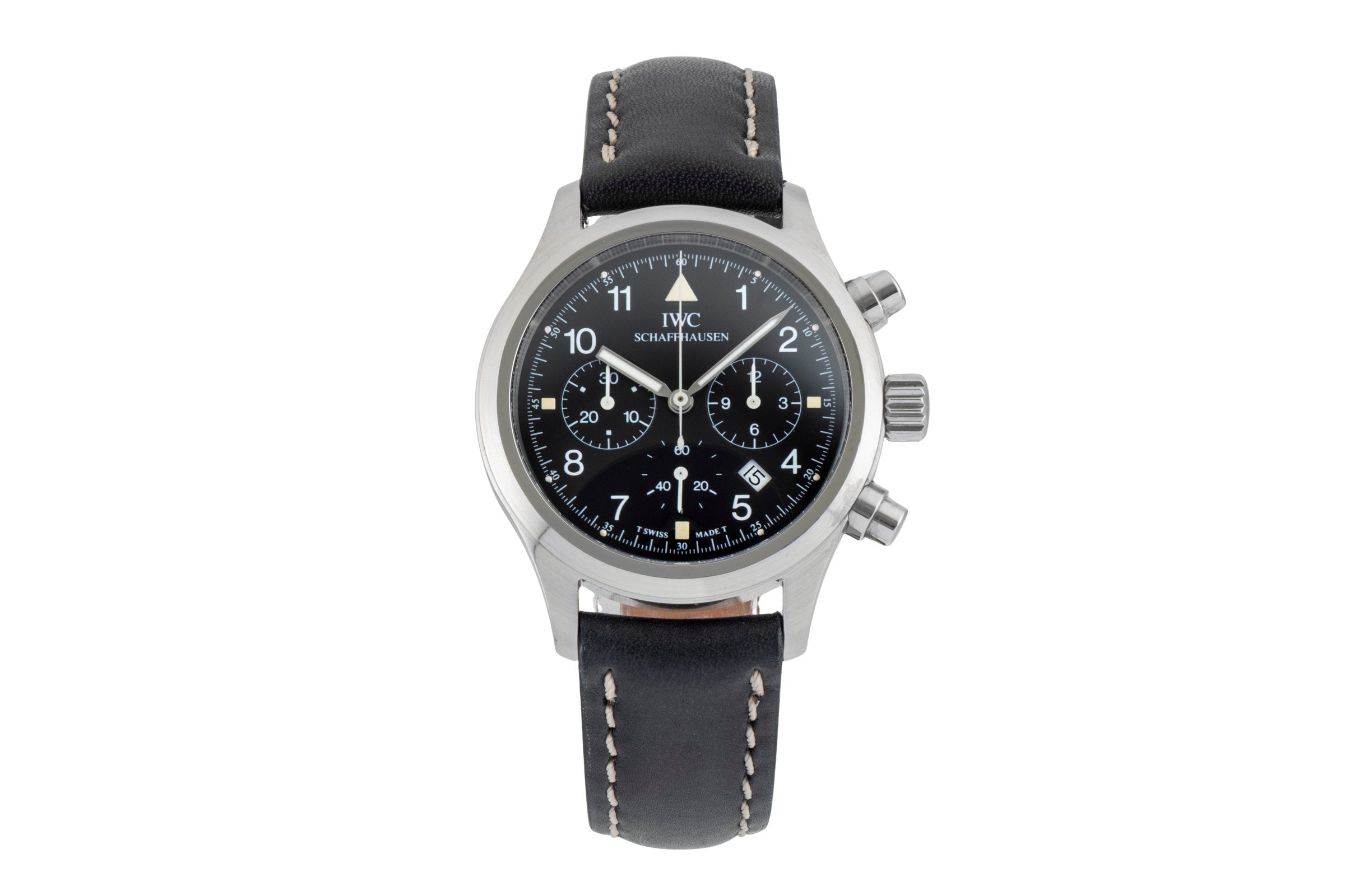 IWC Fliegerchronograph cronografo acciaio quarzo orologio da uomo IW374101  [2601909]
