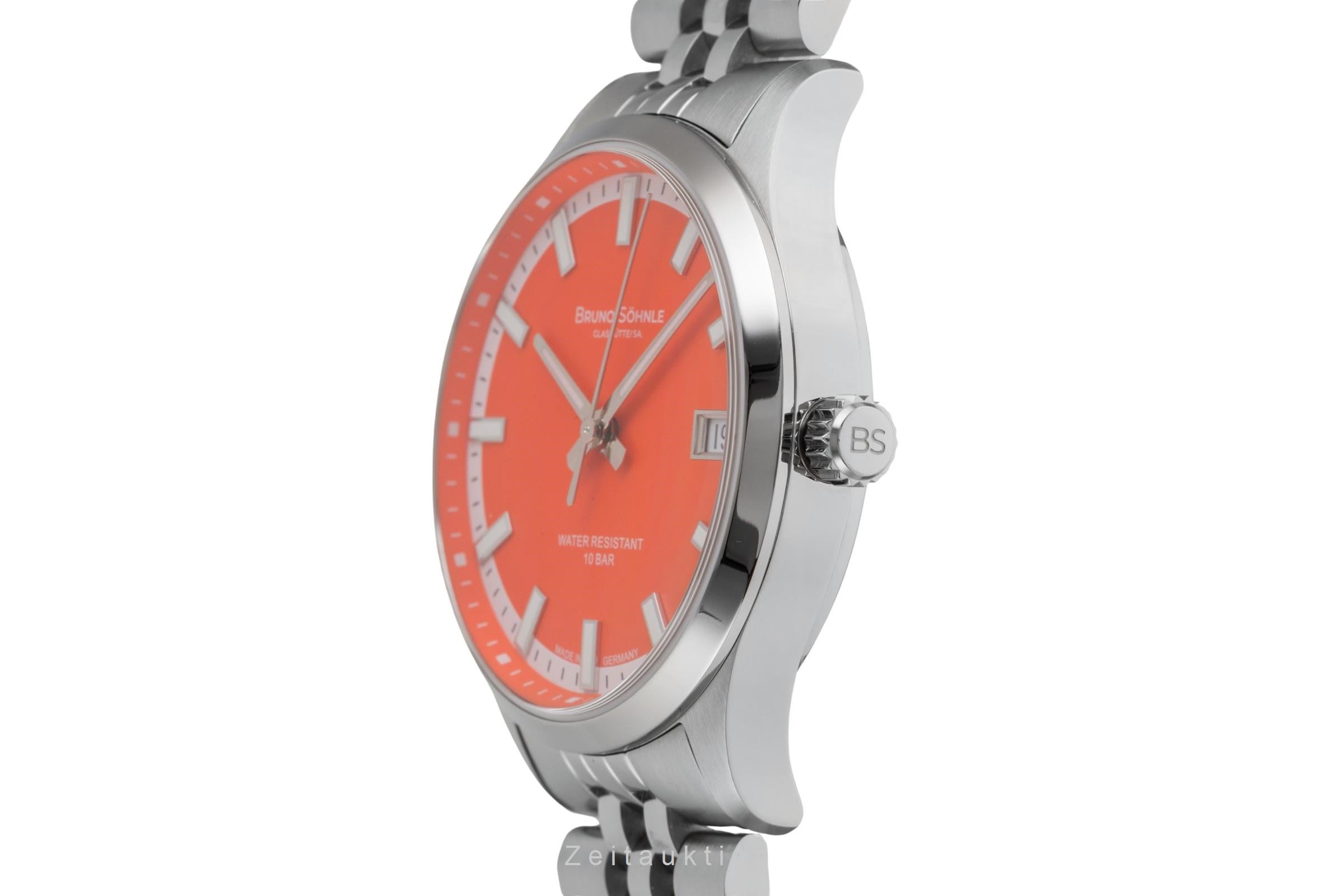 Bruno Söhnle Glashütte Turin Stahl Automatik Herrenuhr Ref 17-12230-840 B&P New  [2601913]