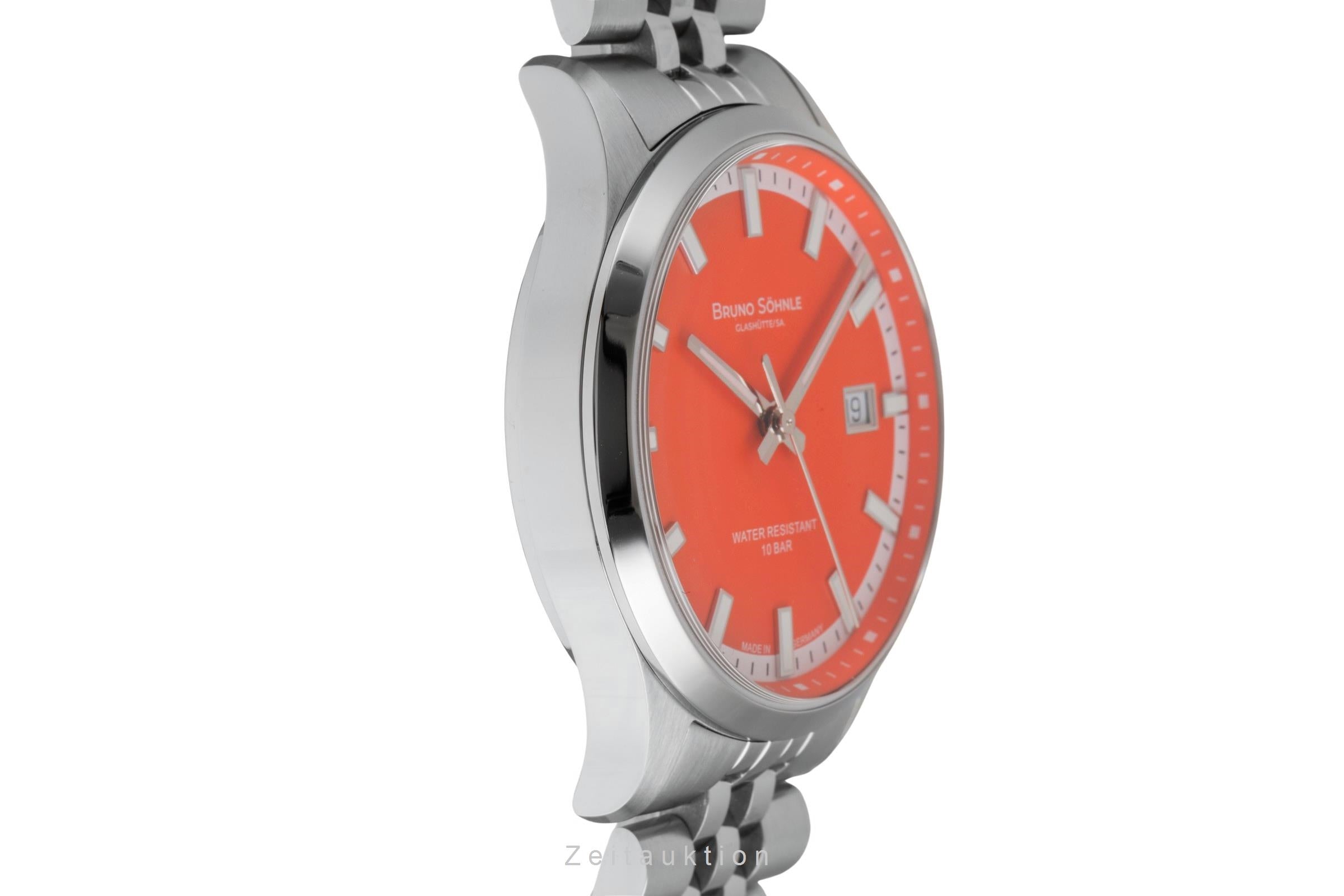 Bruno Söhnle Glashütte Turin Stahl Automatik Herrenuhr Ref 17-12230-840 B&P New  [2601913]