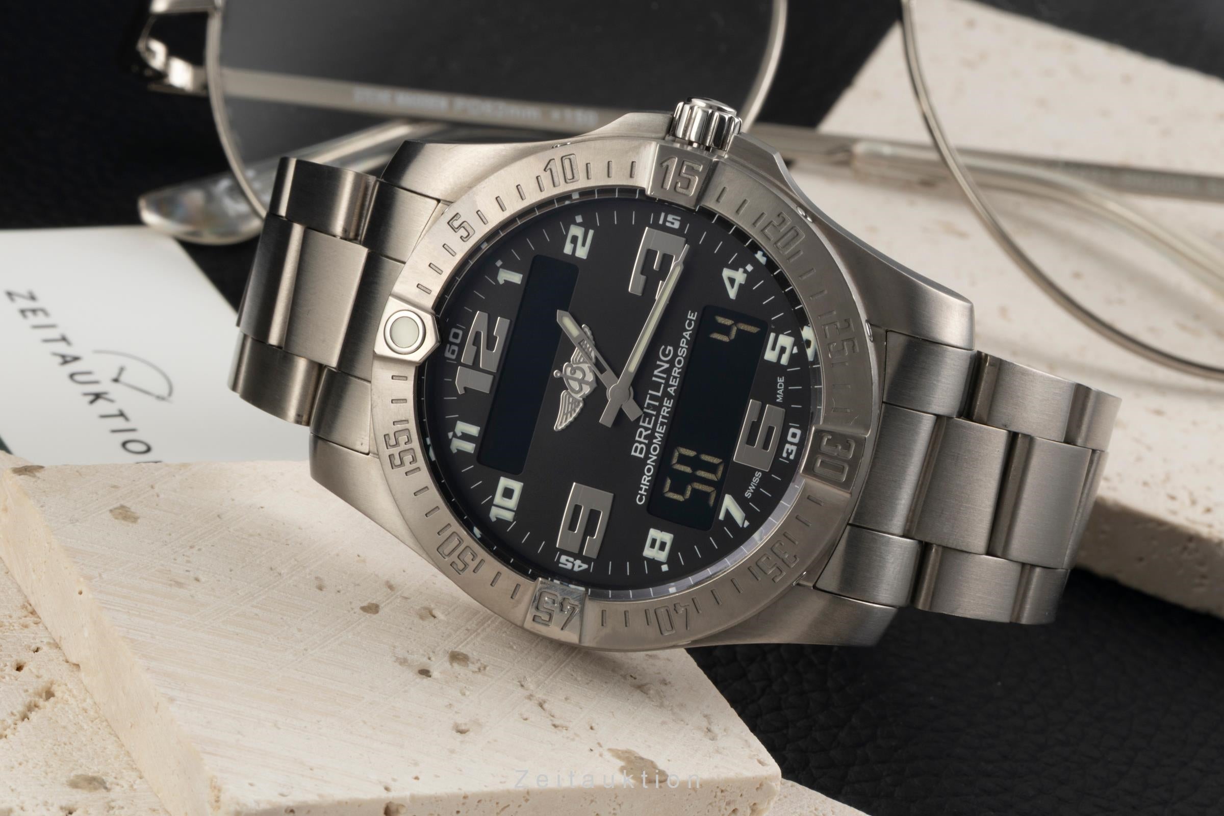 Breitling Aerospace chronograph titanium quartz men's watch E7936310/BC27  [2601917]