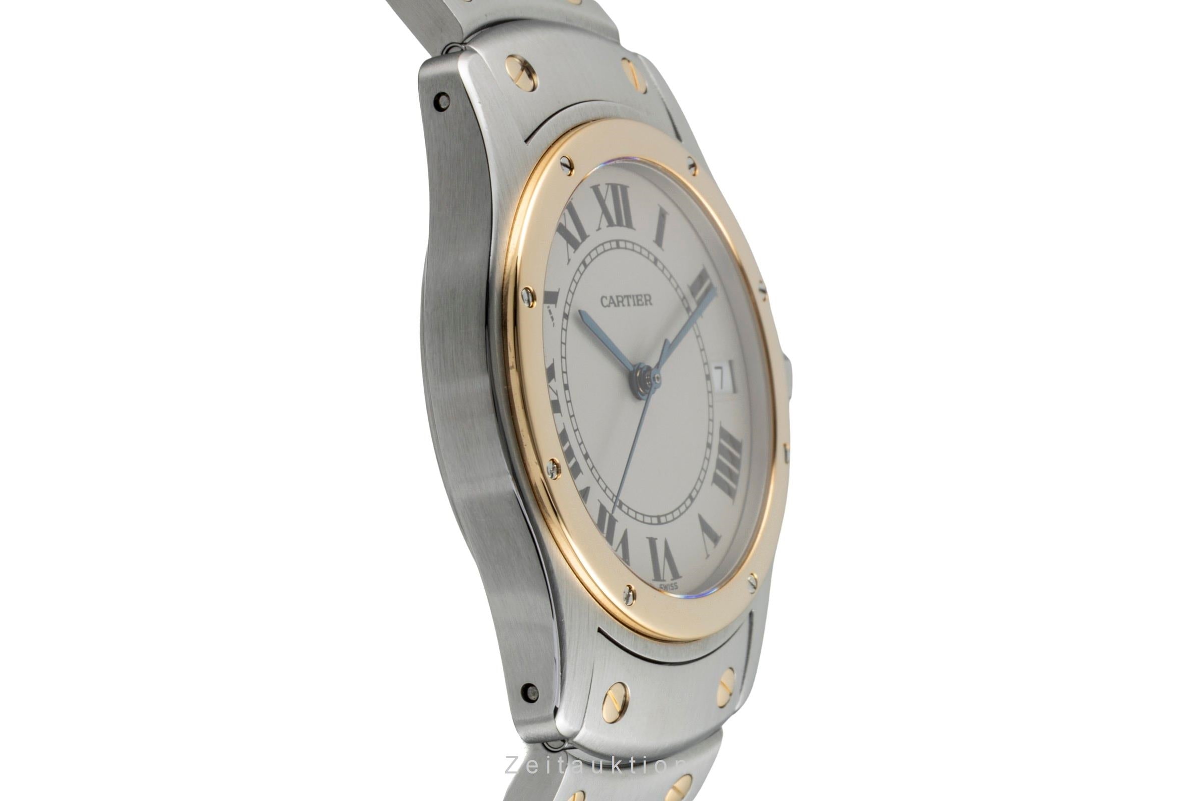 Cartier Santos Ronde acciaio / oro automatismo orologio da uomo W20036R3  [2601918]